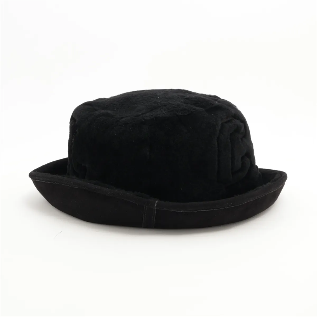 logo 24B hat, sheepskin, black. — view 3