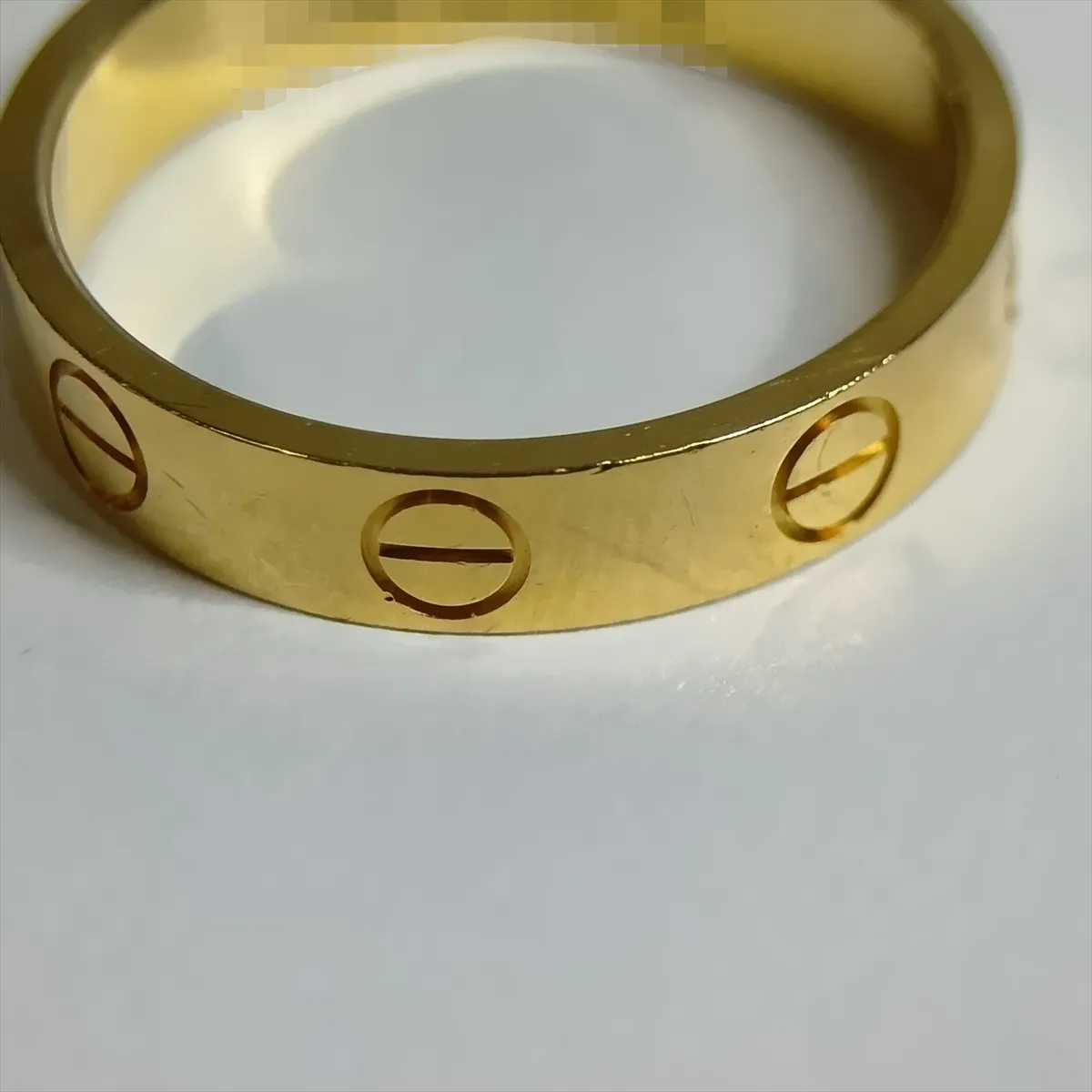 Mini Love Ring 750 (Yellow Gold) 3.1g 50 VAI708 (Dents) — view 5