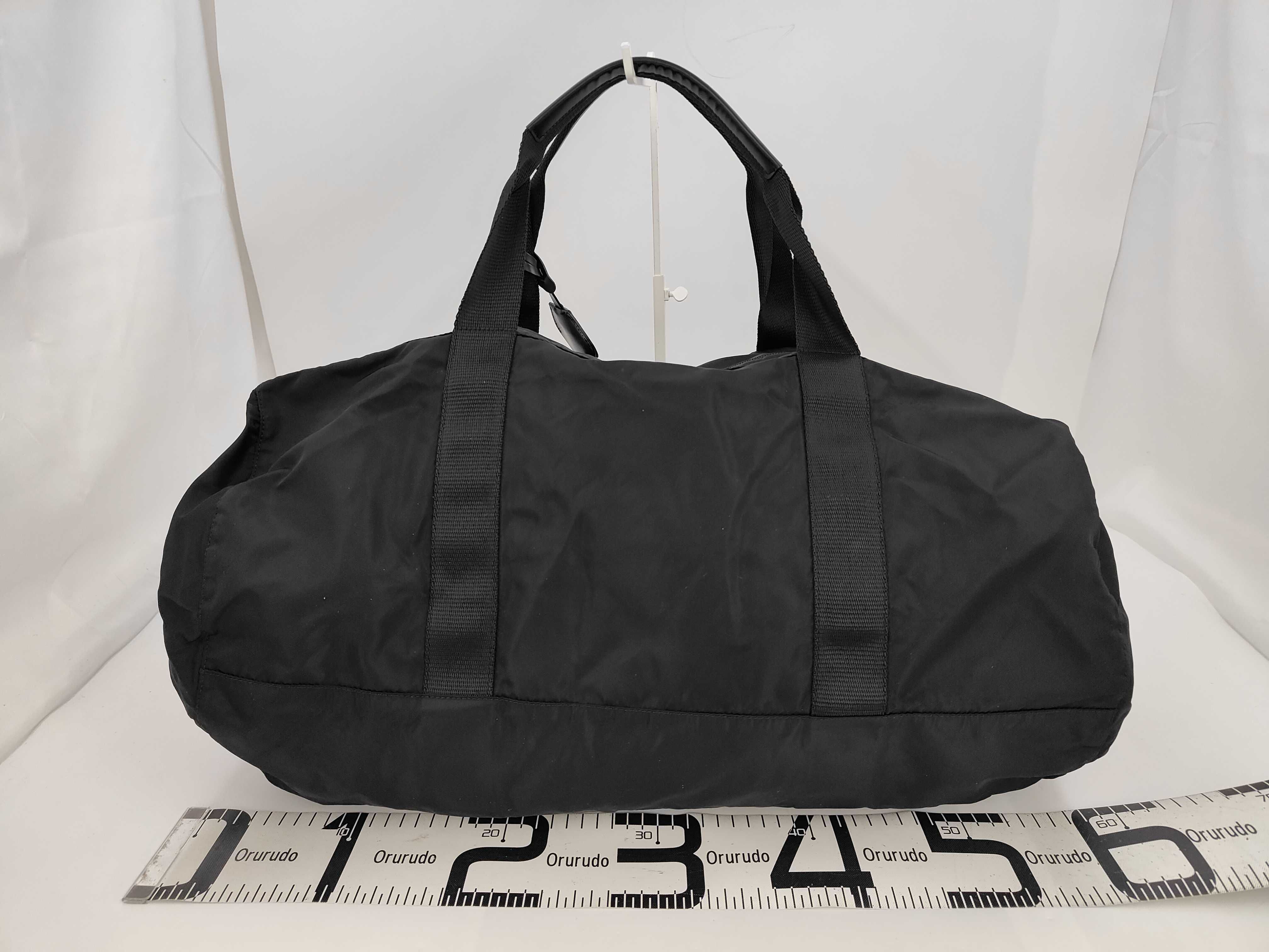 nylon Boston bag with Prada triangular logo. — view 2