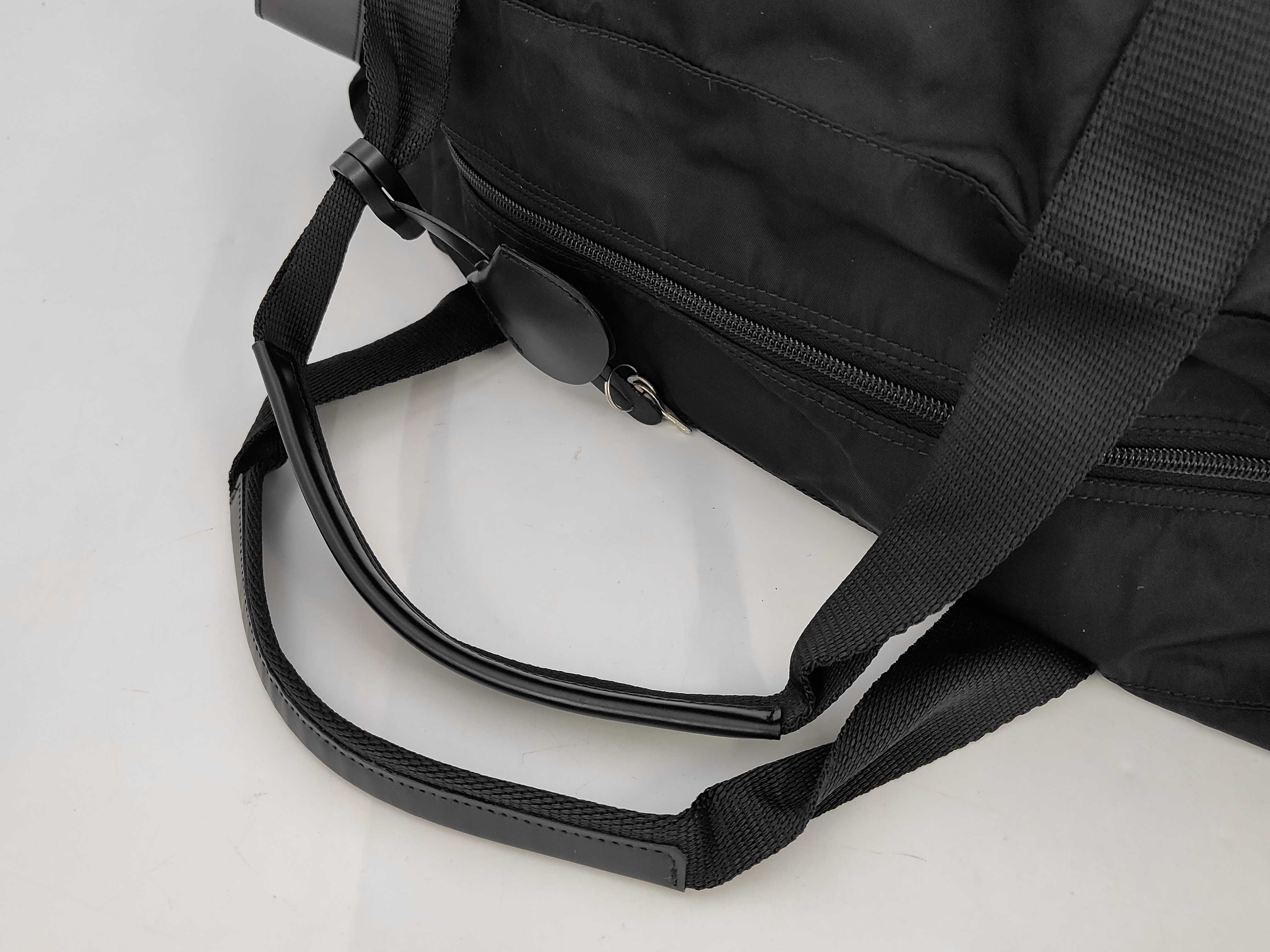 nylon Boston bag with Prada triangular logo. — view 3