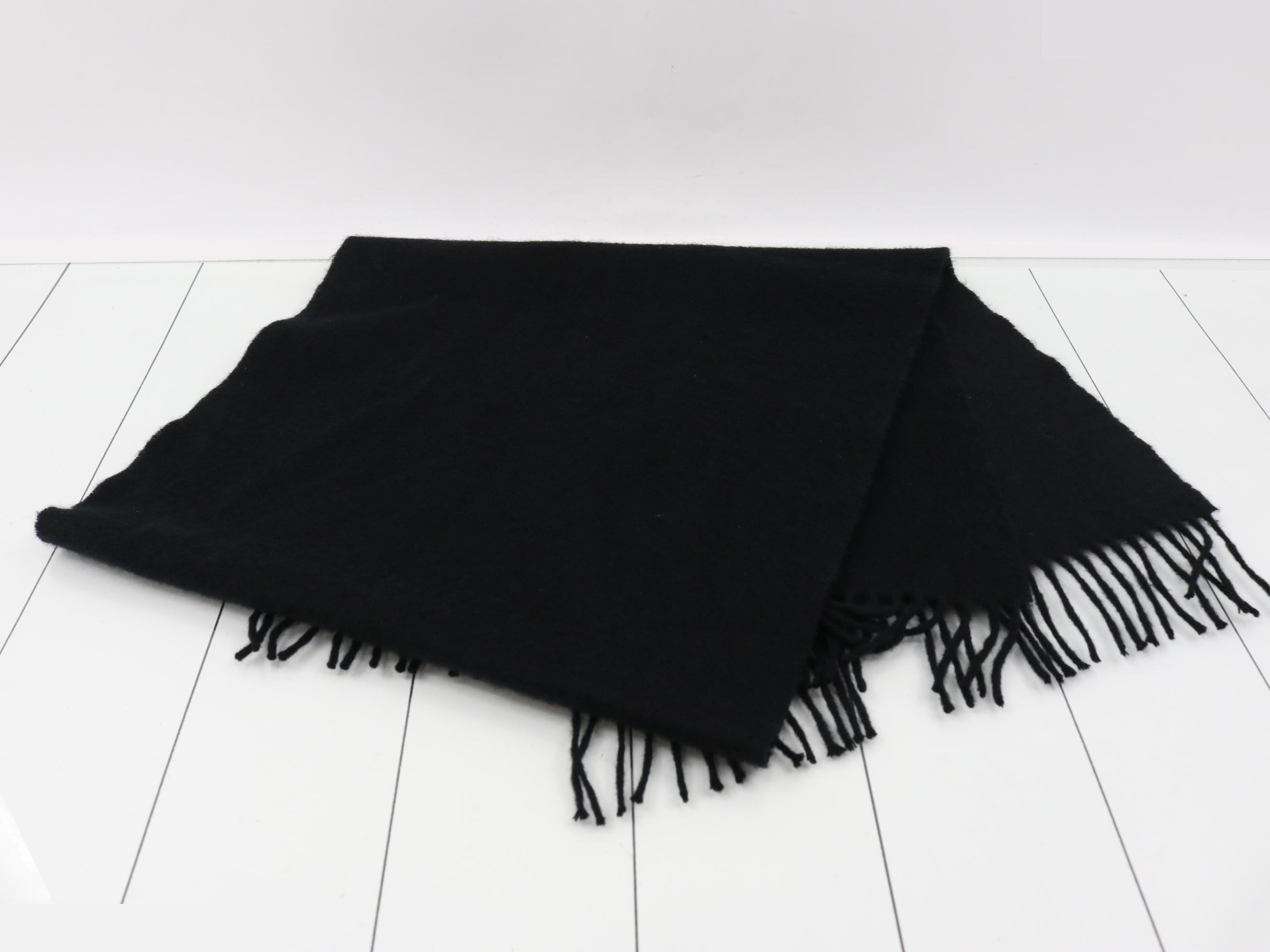 Black cashmere scarf — view 3