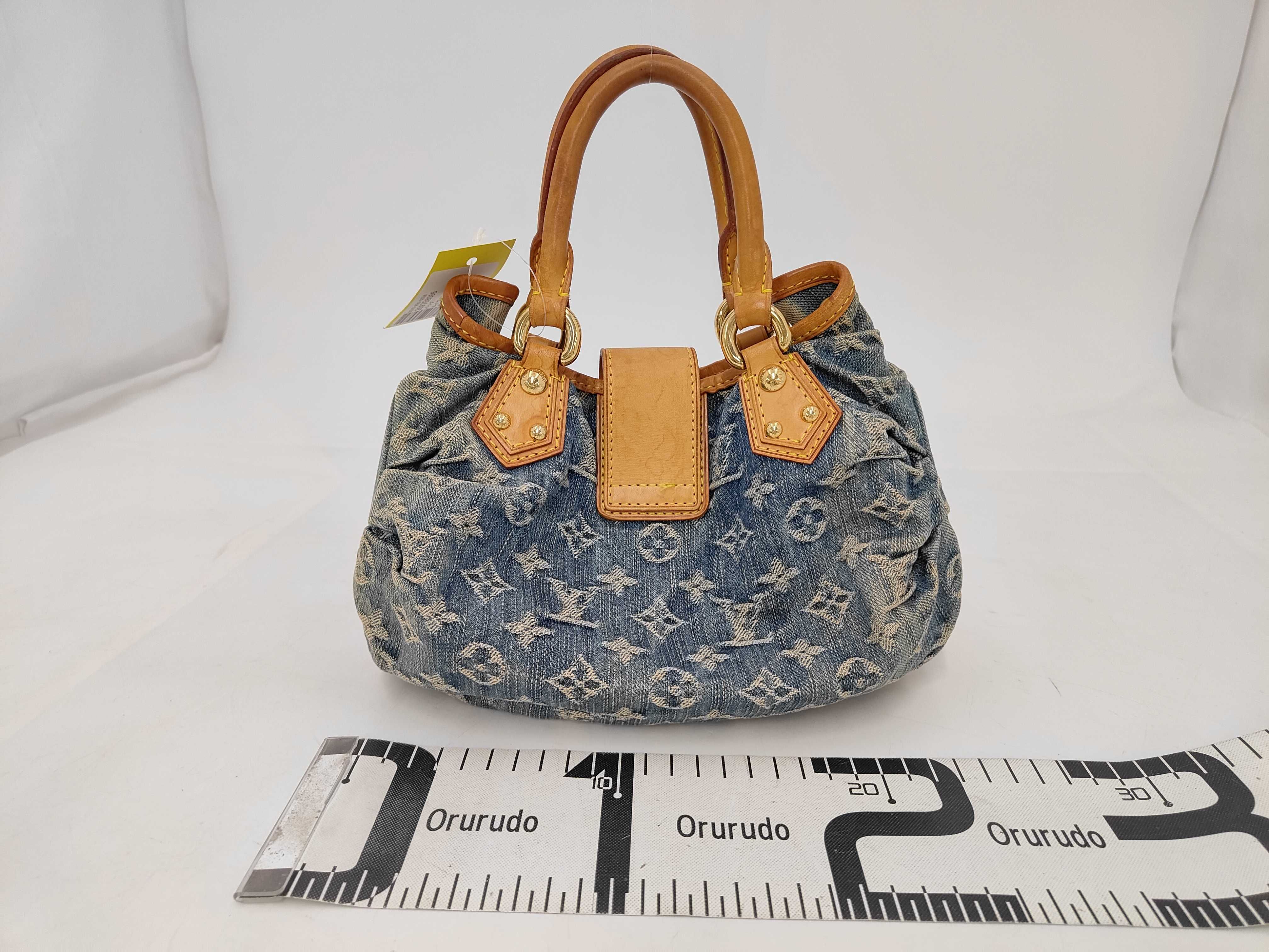 Monogram Denim M95020 Pleated Handbag — view 2