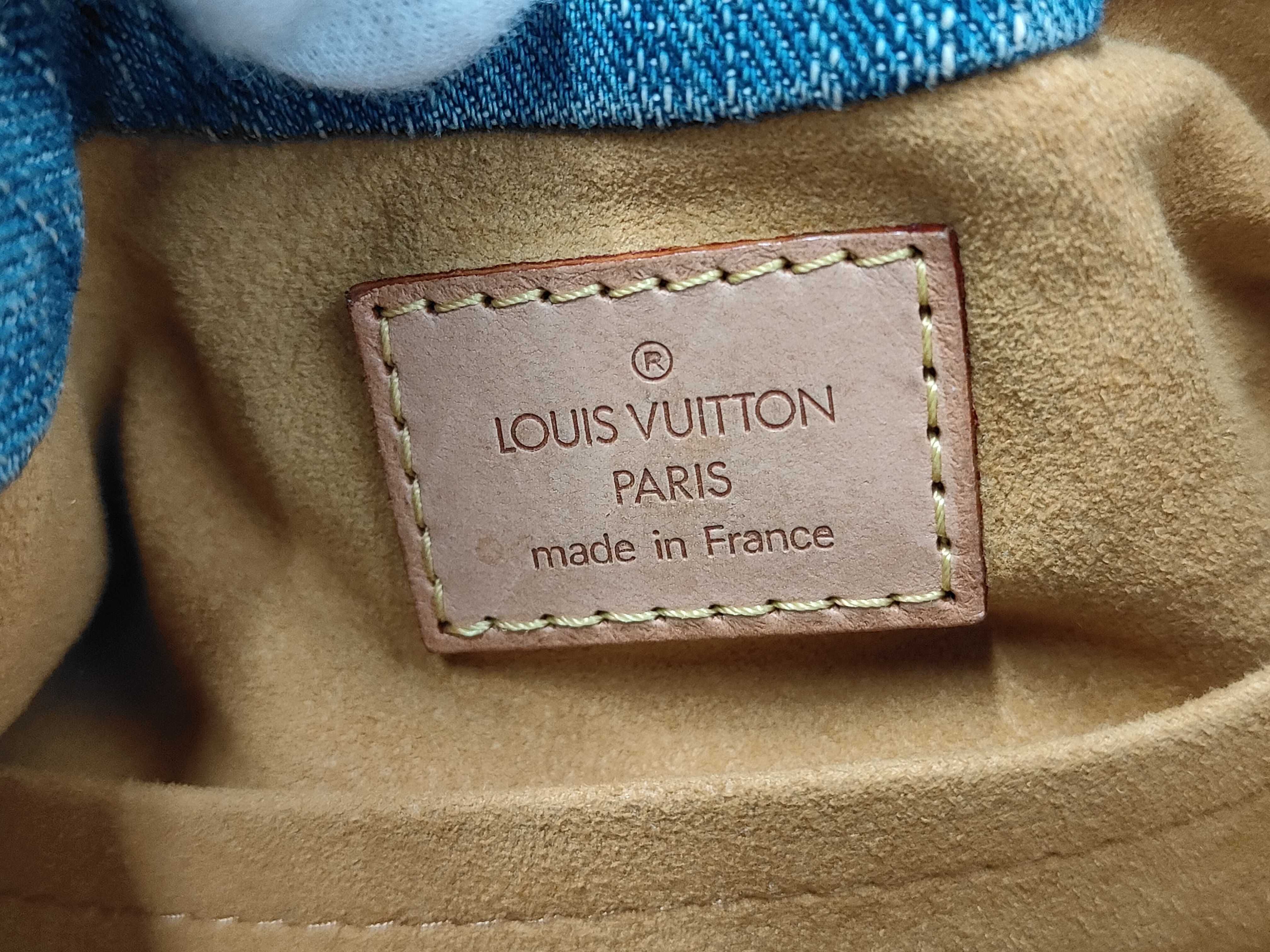 Monogram Denim M95020 Pleated Handbag — view 11