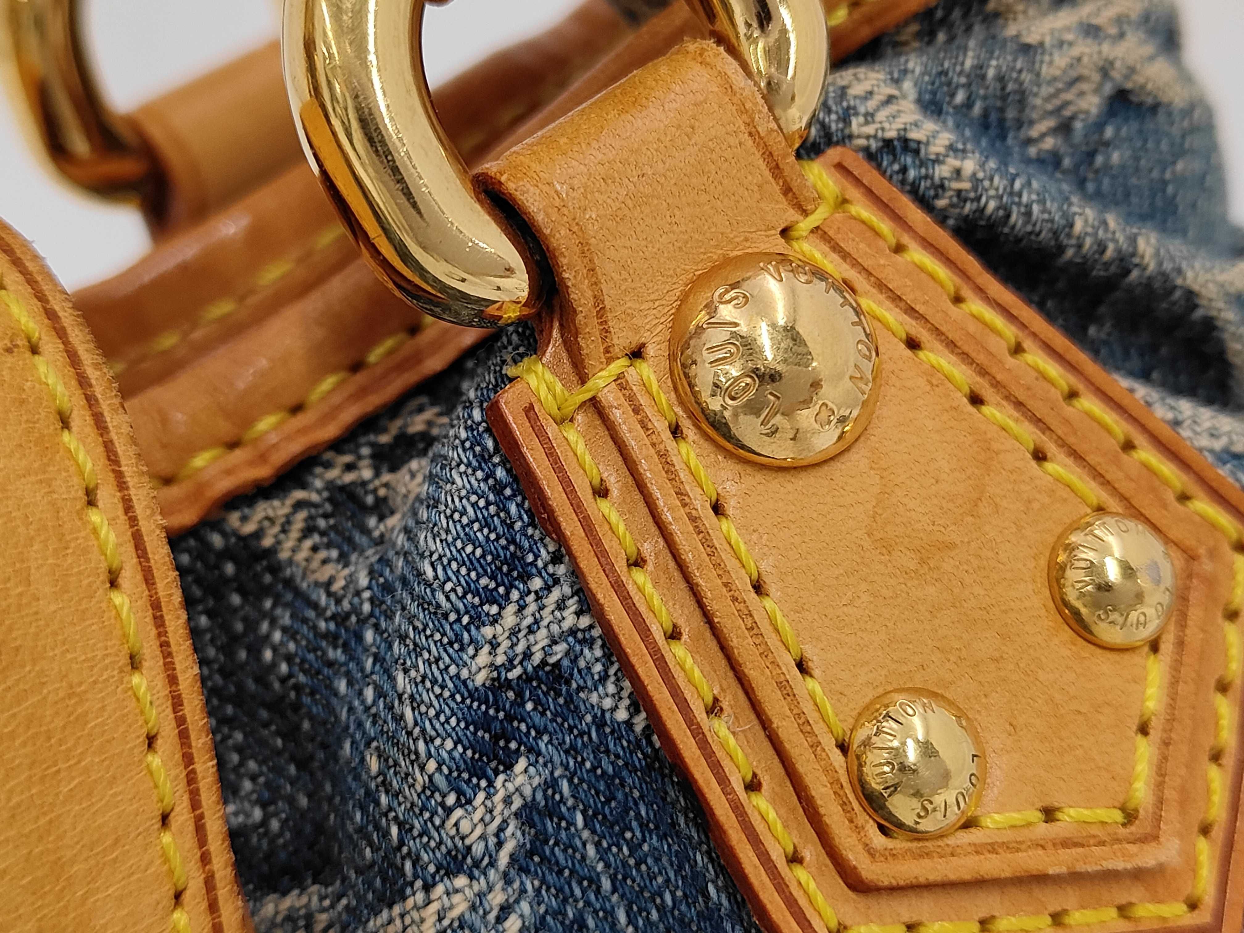 Monogram Denim M95020 Pleated Handbag — view 3
