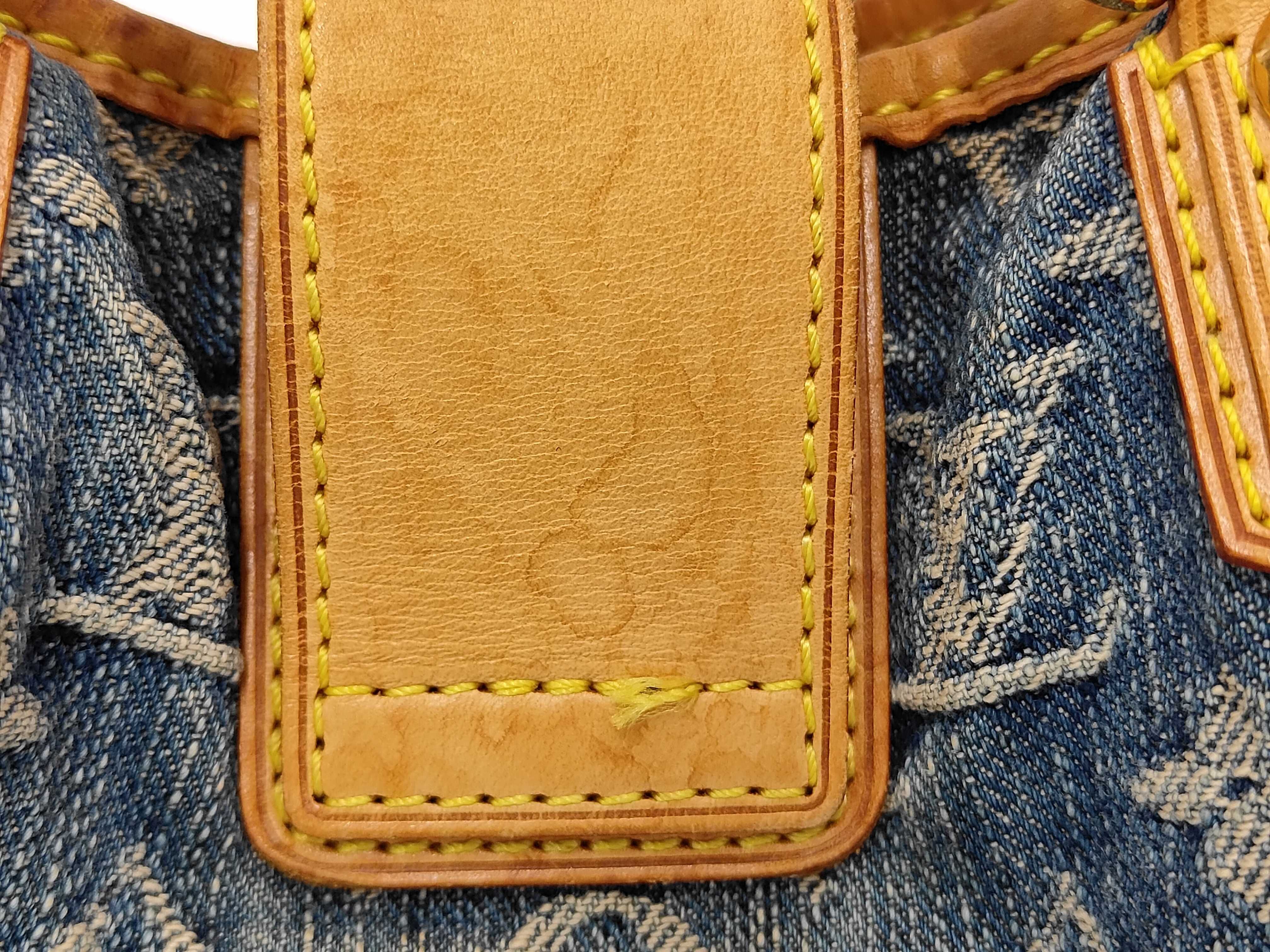 Monogram Denim M95020 Pleated Handbag — view 4