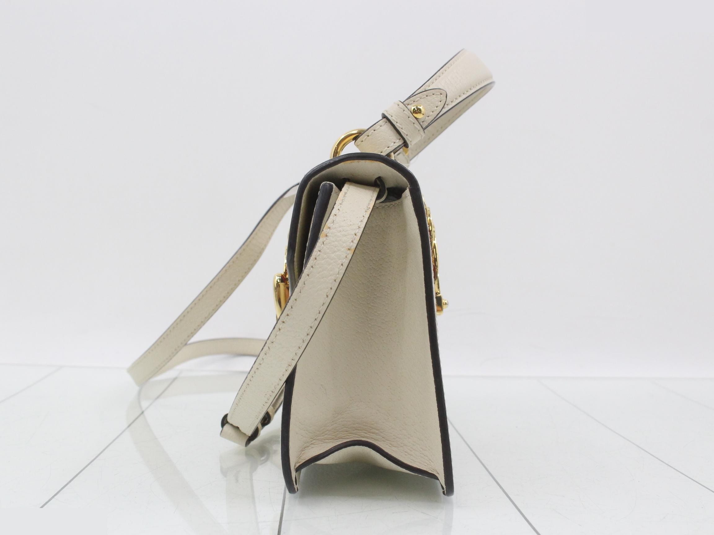 Sylvie Bee & Star Mini Shoulder Bag, White — view 3