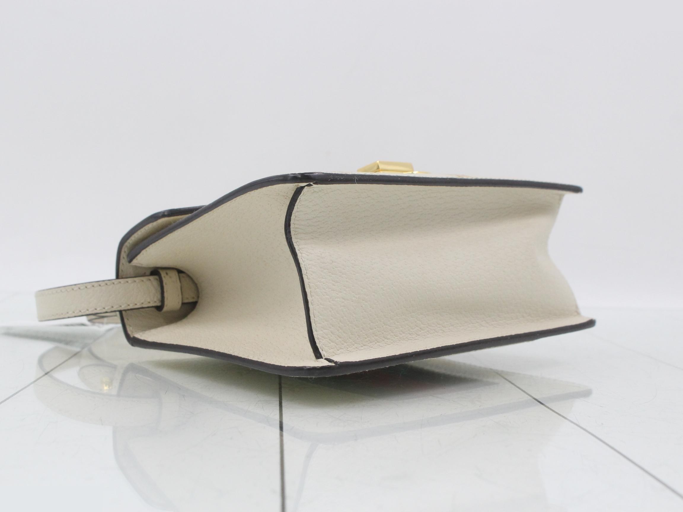 Sylvie Bee & Star Mini Shoulder Bag, White — view 5
