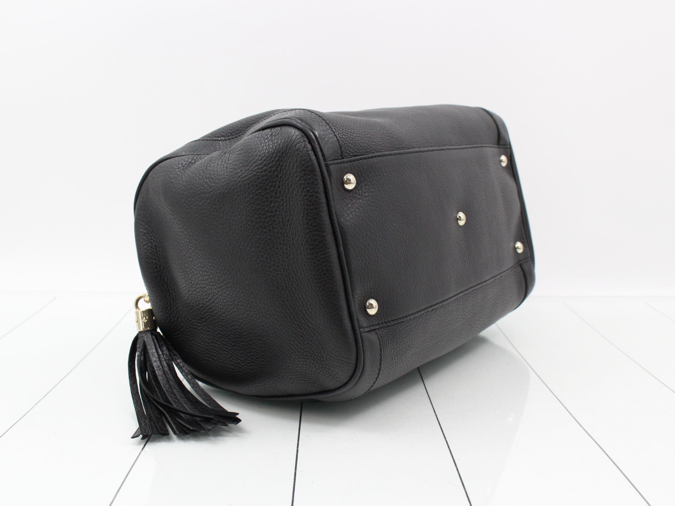 Soho Leather Tassel Handbag — view 5