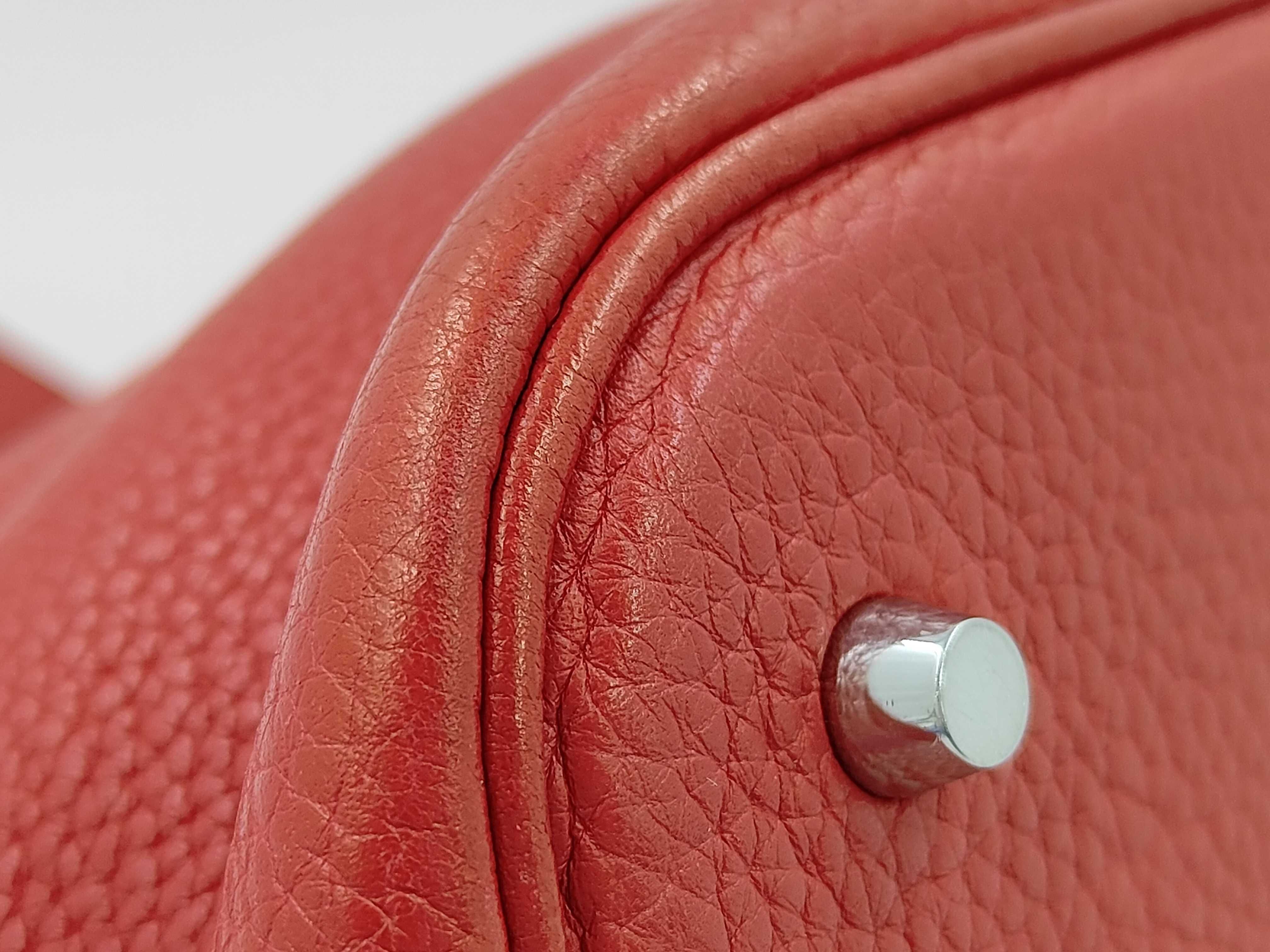Picotin Lock GM Red Handbag (Stamped Q) — view 4