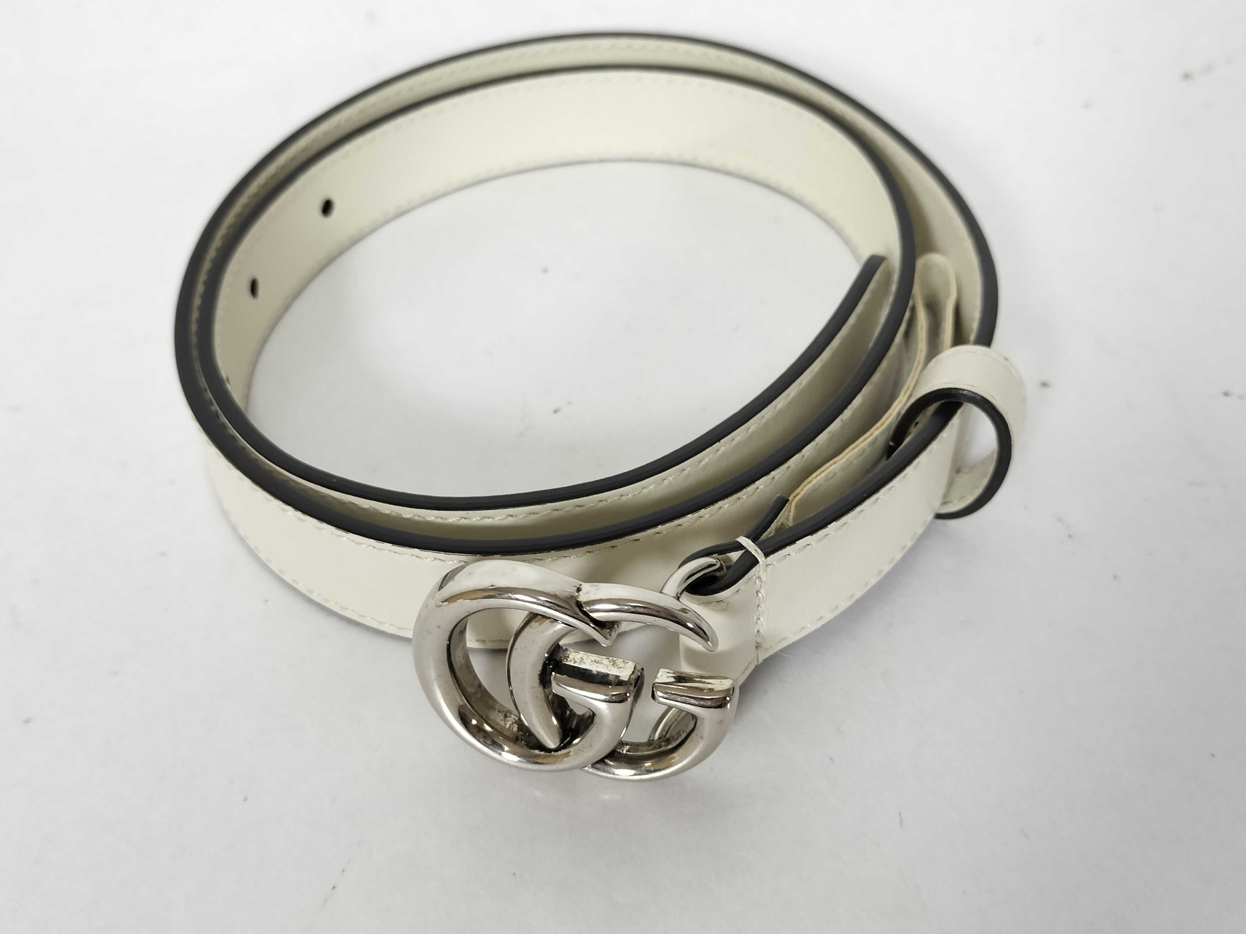 GG 409417 Double G Slim Belt, Size 70