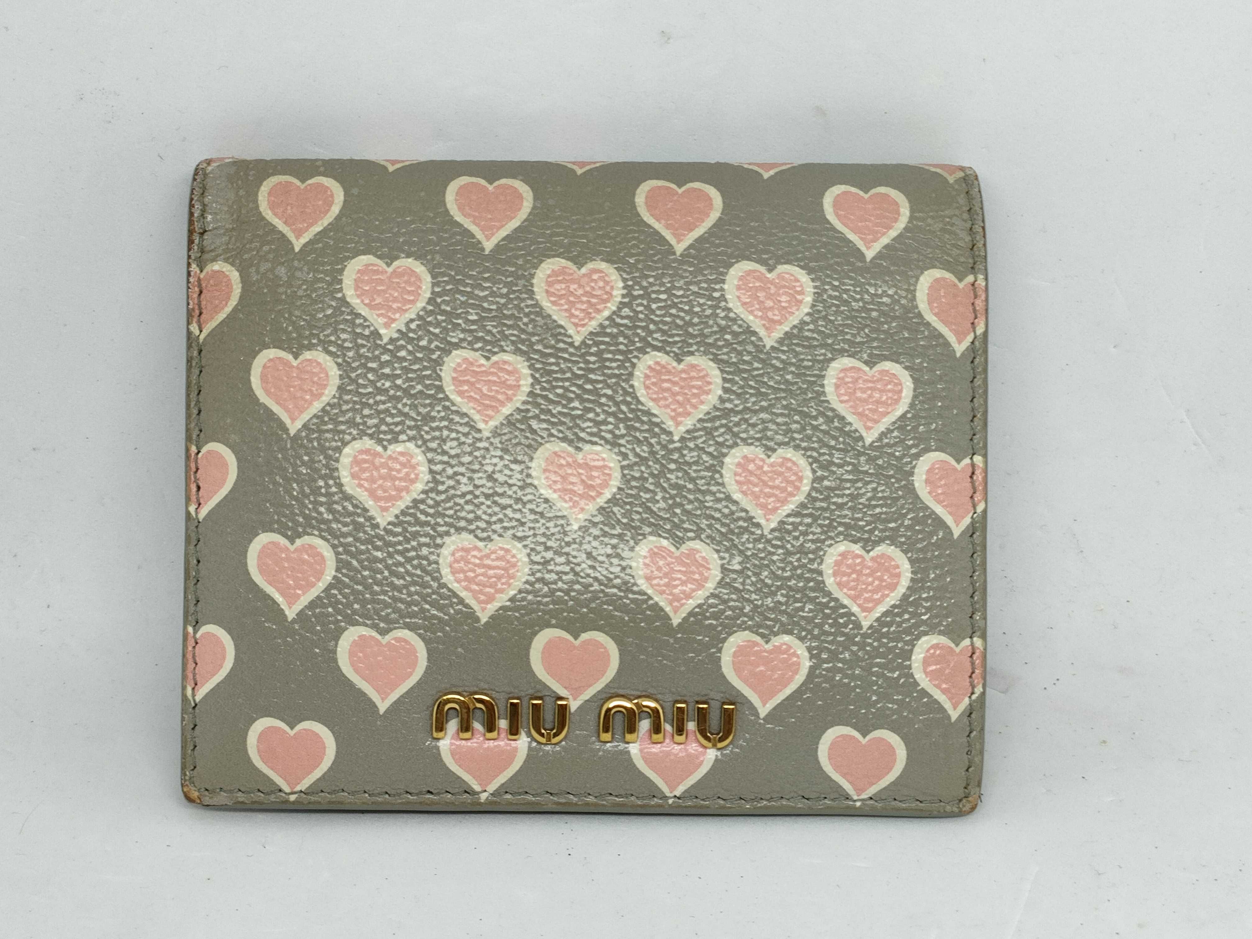 Heart Pattern Compact Folding Wallet 5MV204 Wallet