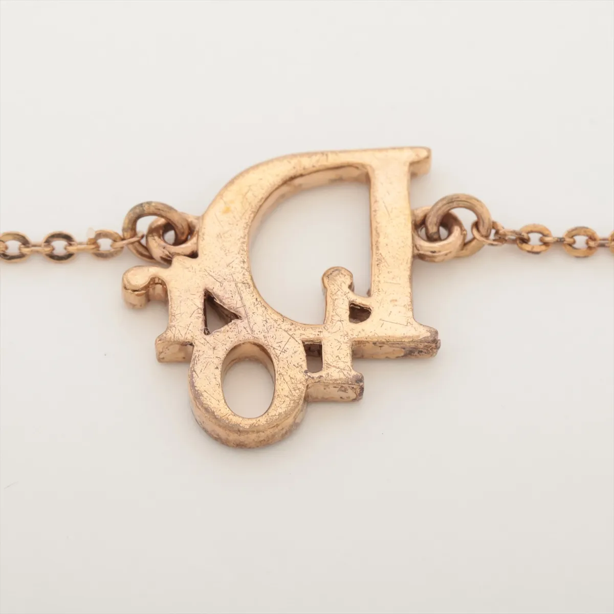 logo bracelet, GP x rhinestones, gold, — view 3