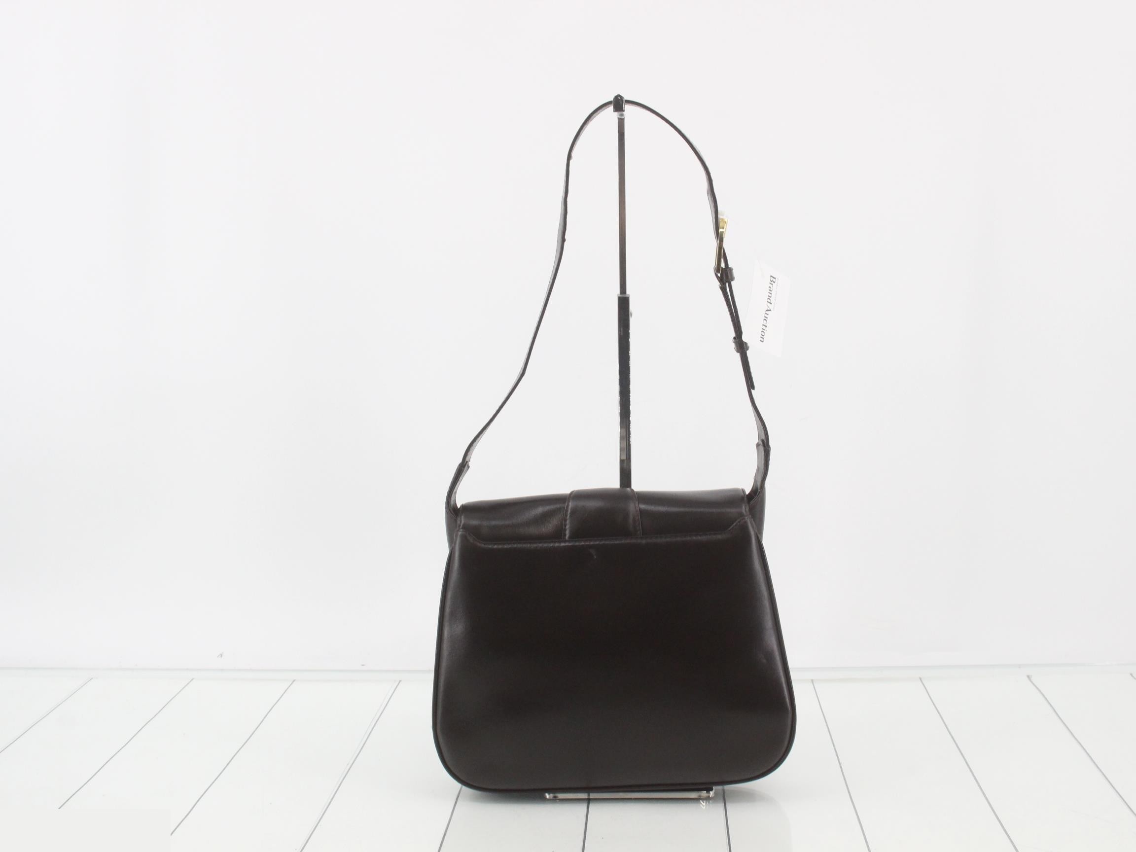 Old Gucci leather semi-shoulder bag — view 2