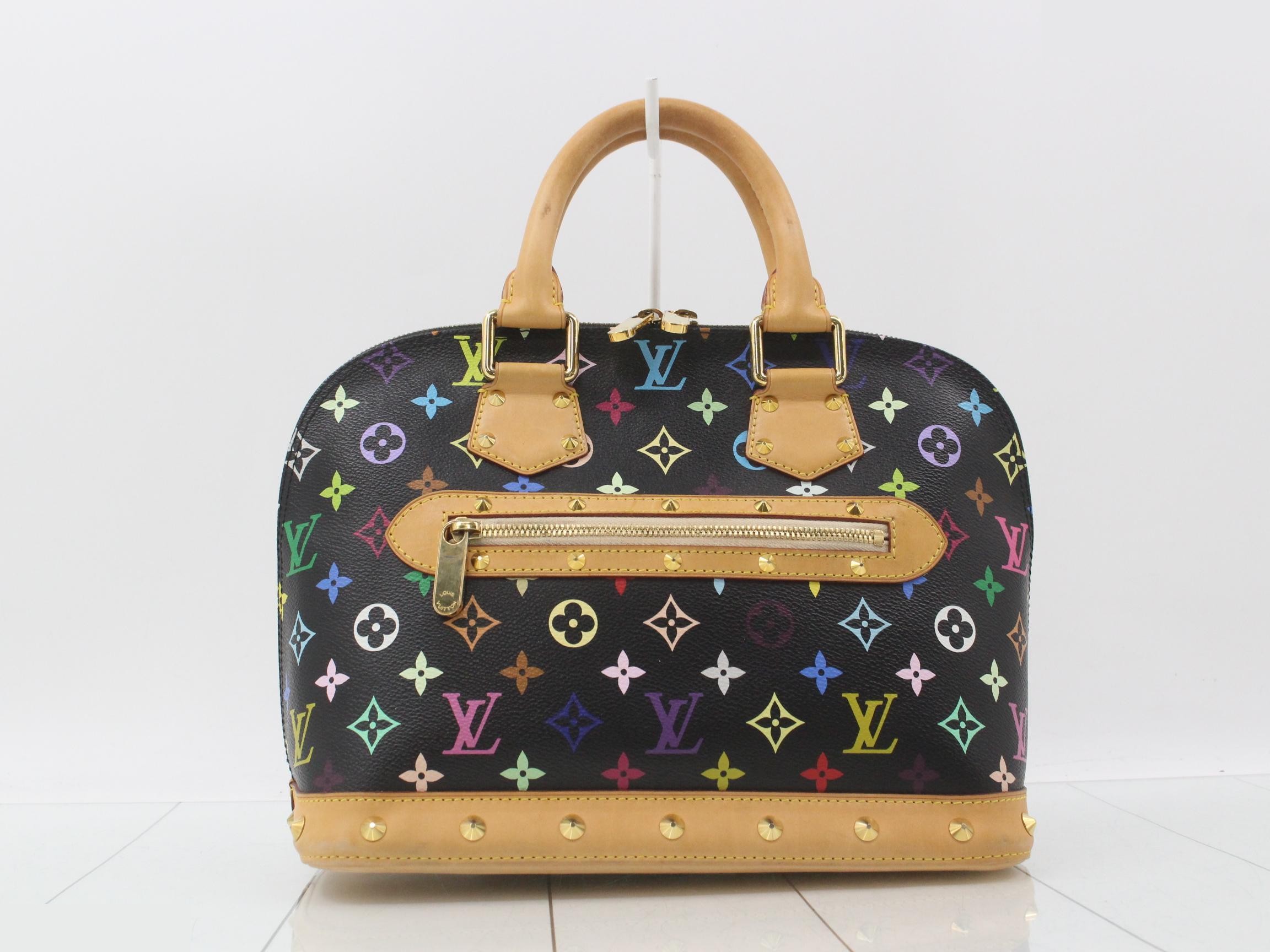 Monogram Multicolor Alma Noir Handbag