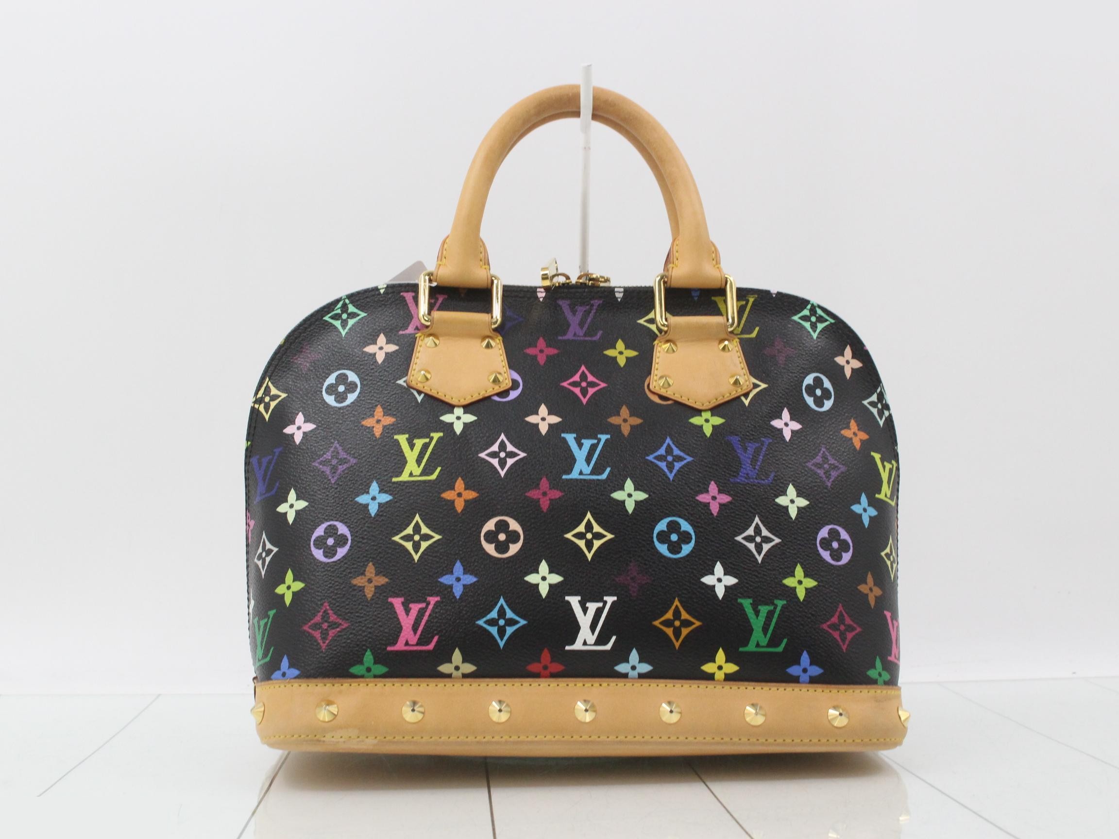 Monogram Multicolor Alma Noir Handbag — view 2