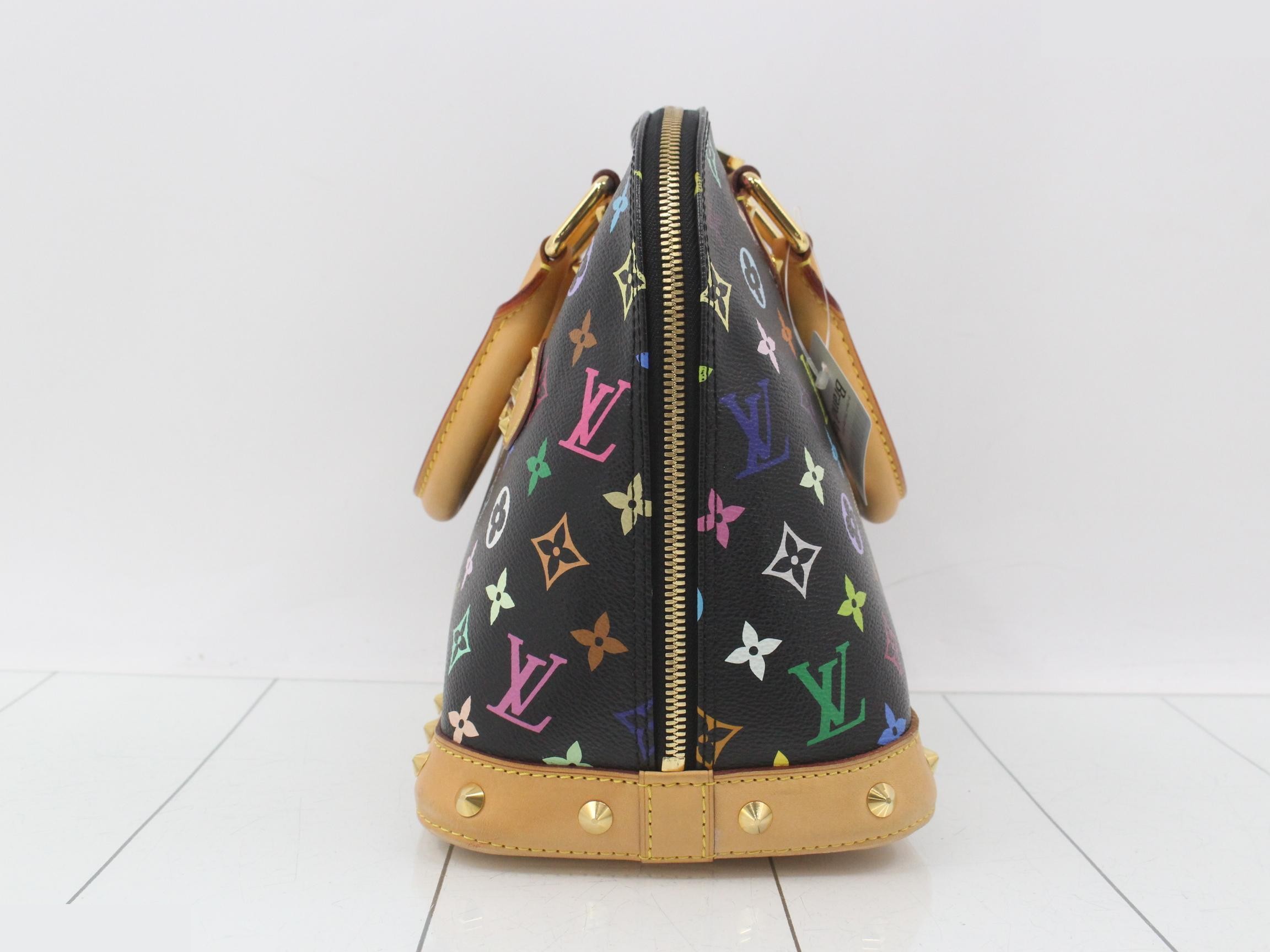 Monogram Multicolor Alma Noir Handbag — view 3
