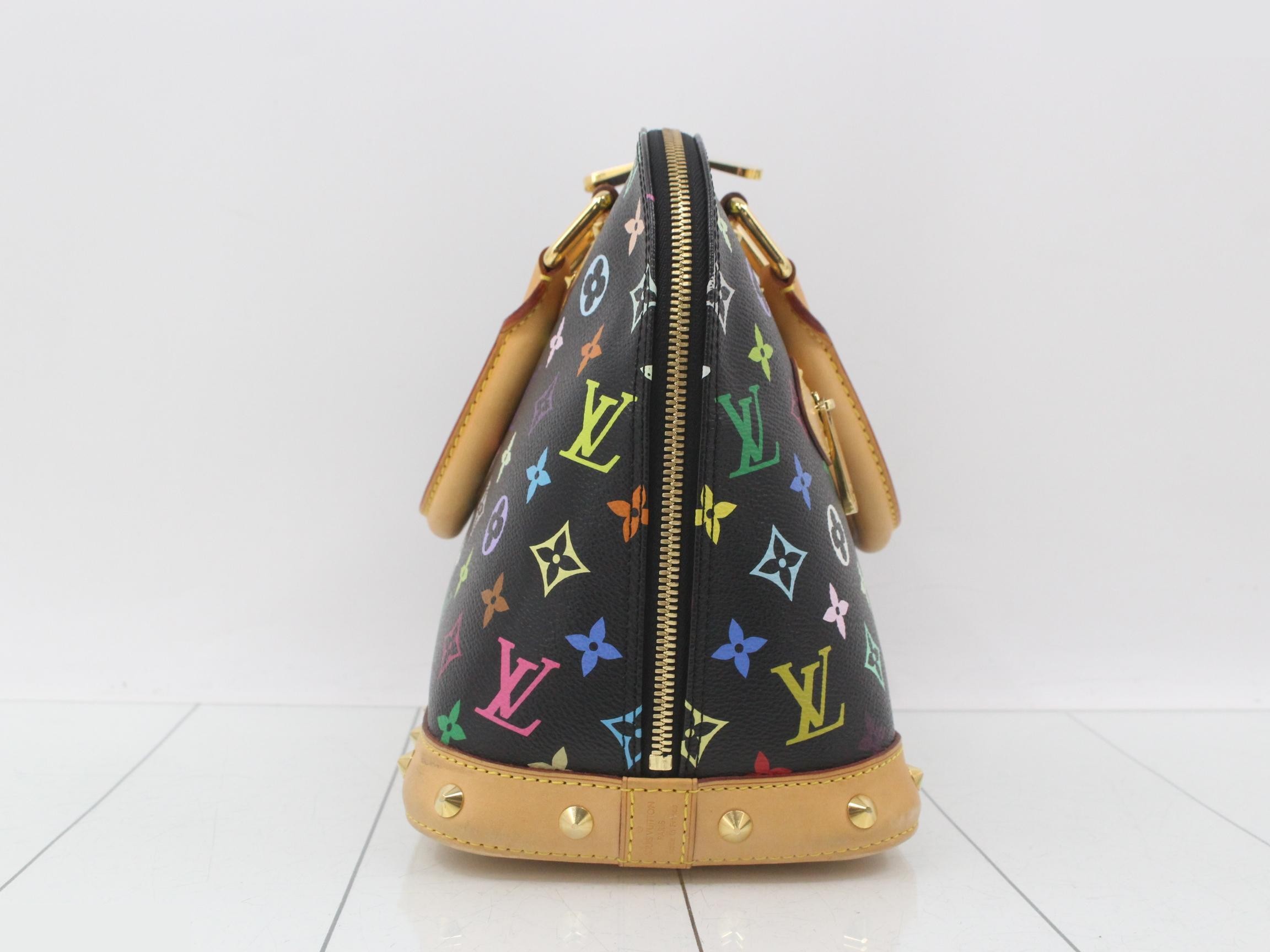 Monogram Multicolor Alma Noir Handbag — view 4