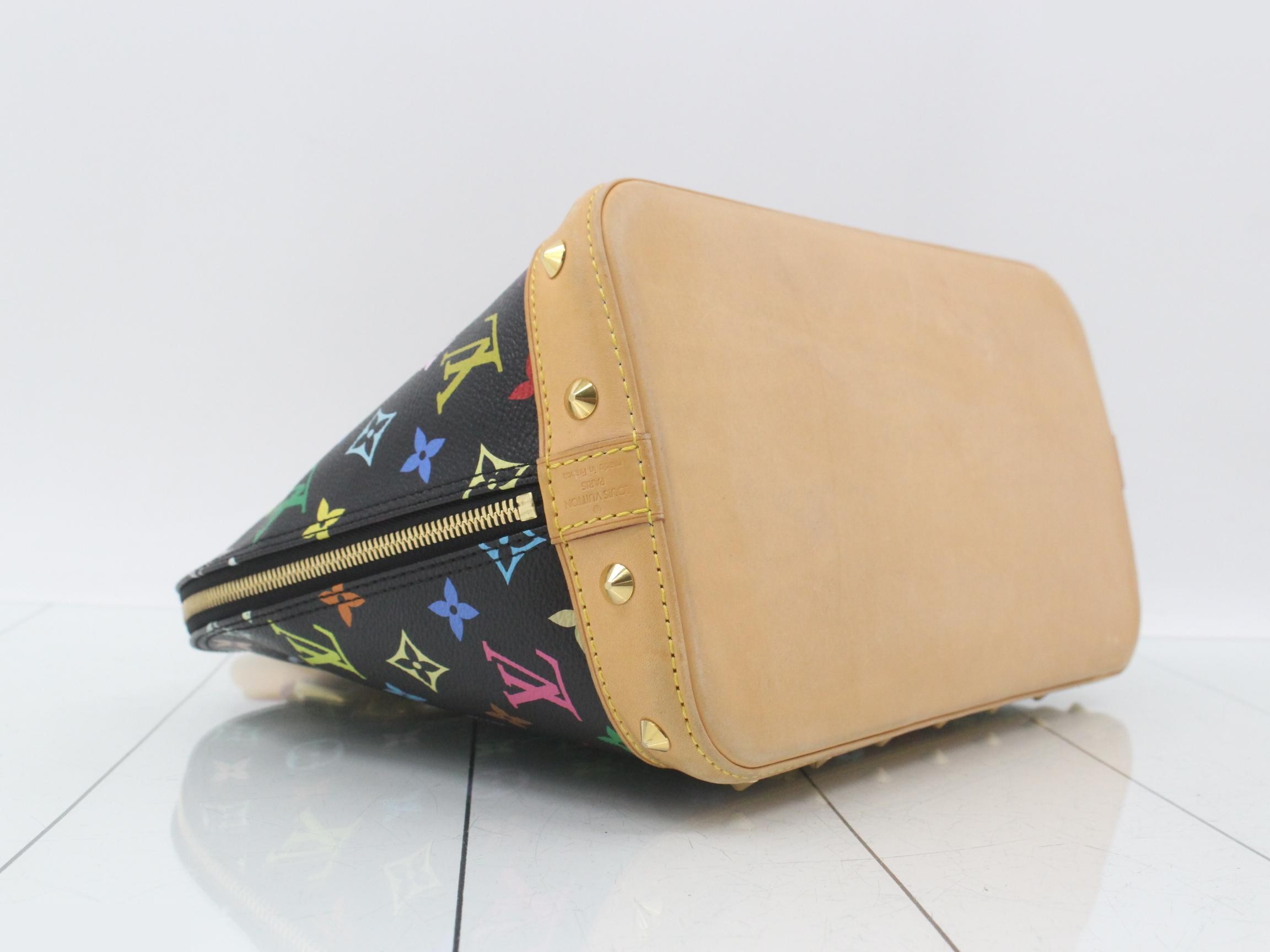 Monogram Multicolor Alma Noir Handbag — view 5