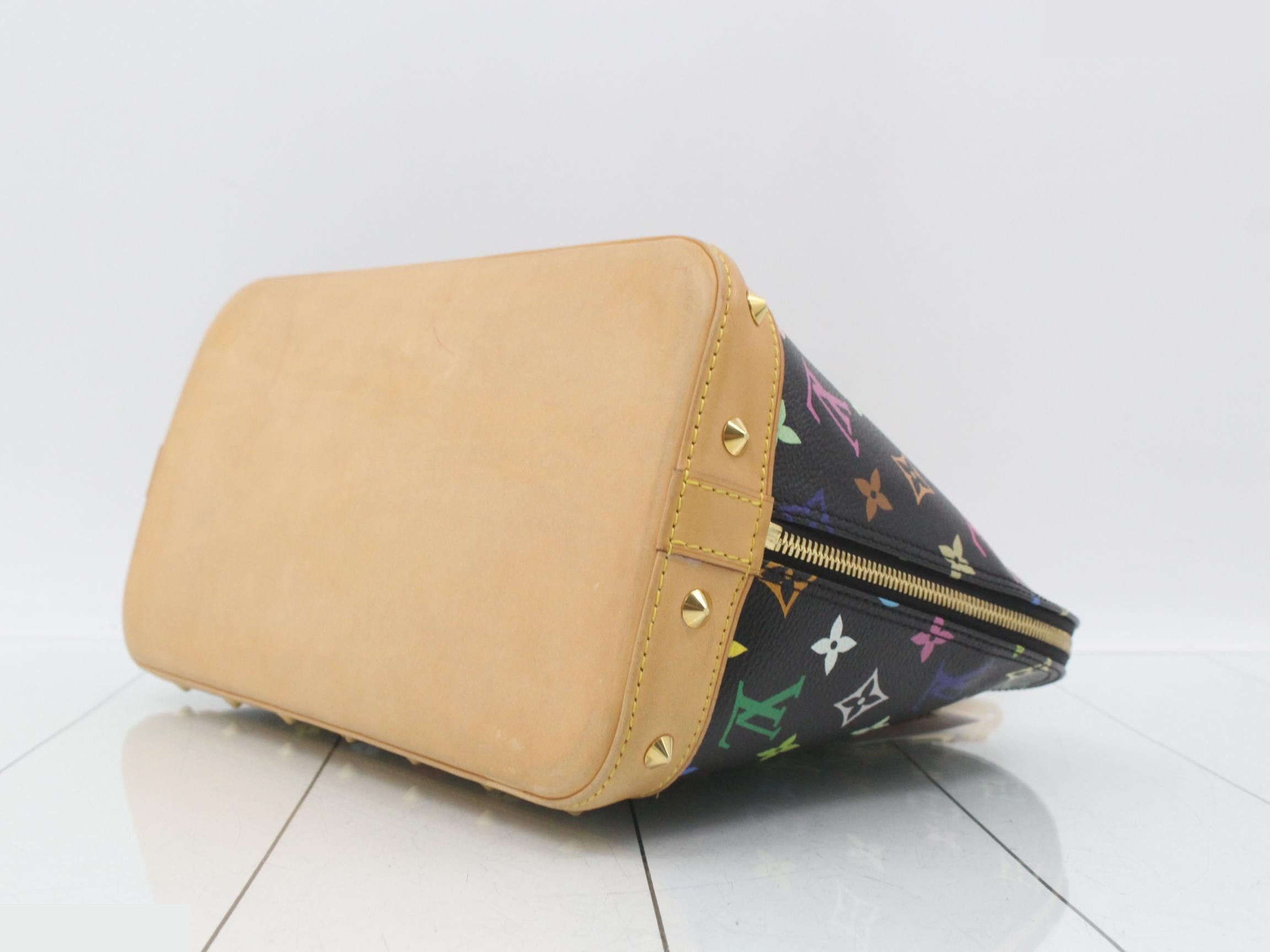 Monogram Multicolor Alma Noir Handbag — view 6