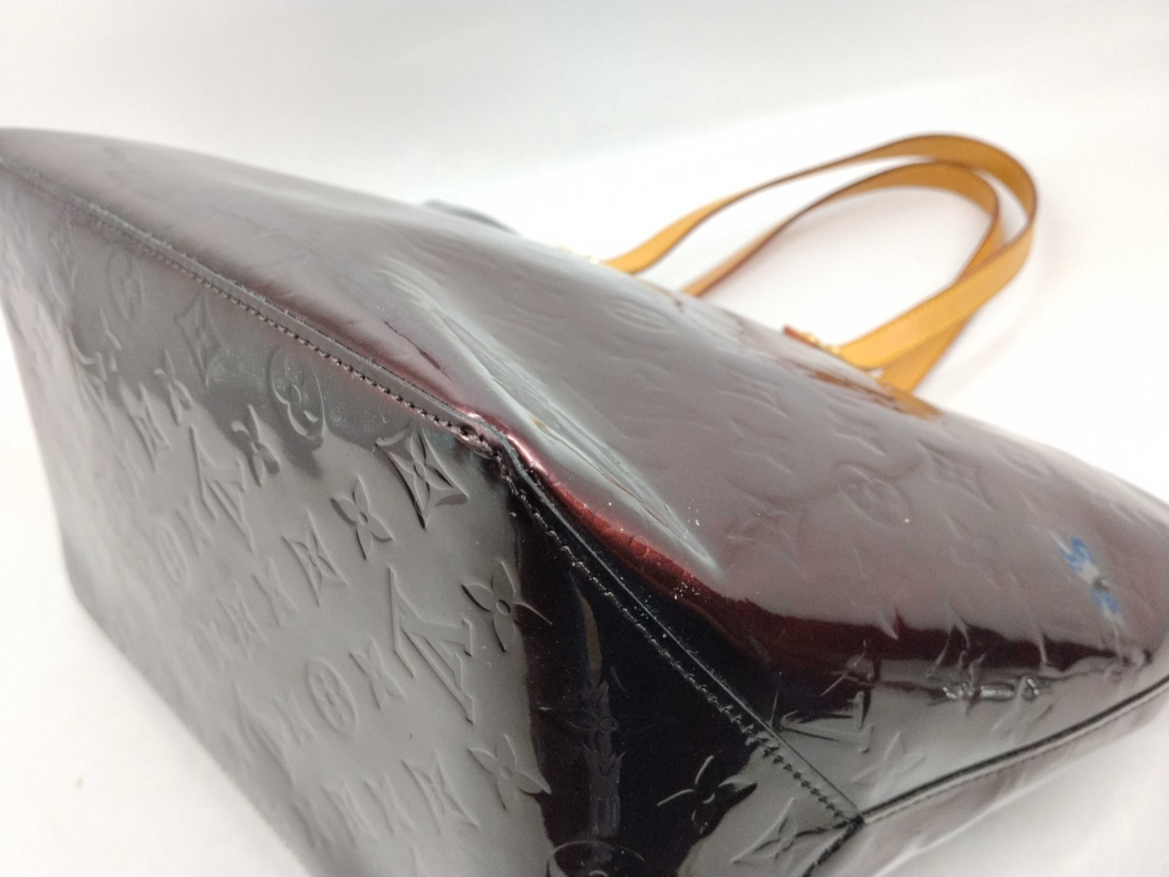 Vernis Louis Vuitton Monogram Vernis Bellevue GM M93589 Amarante Tote Bag — view 9