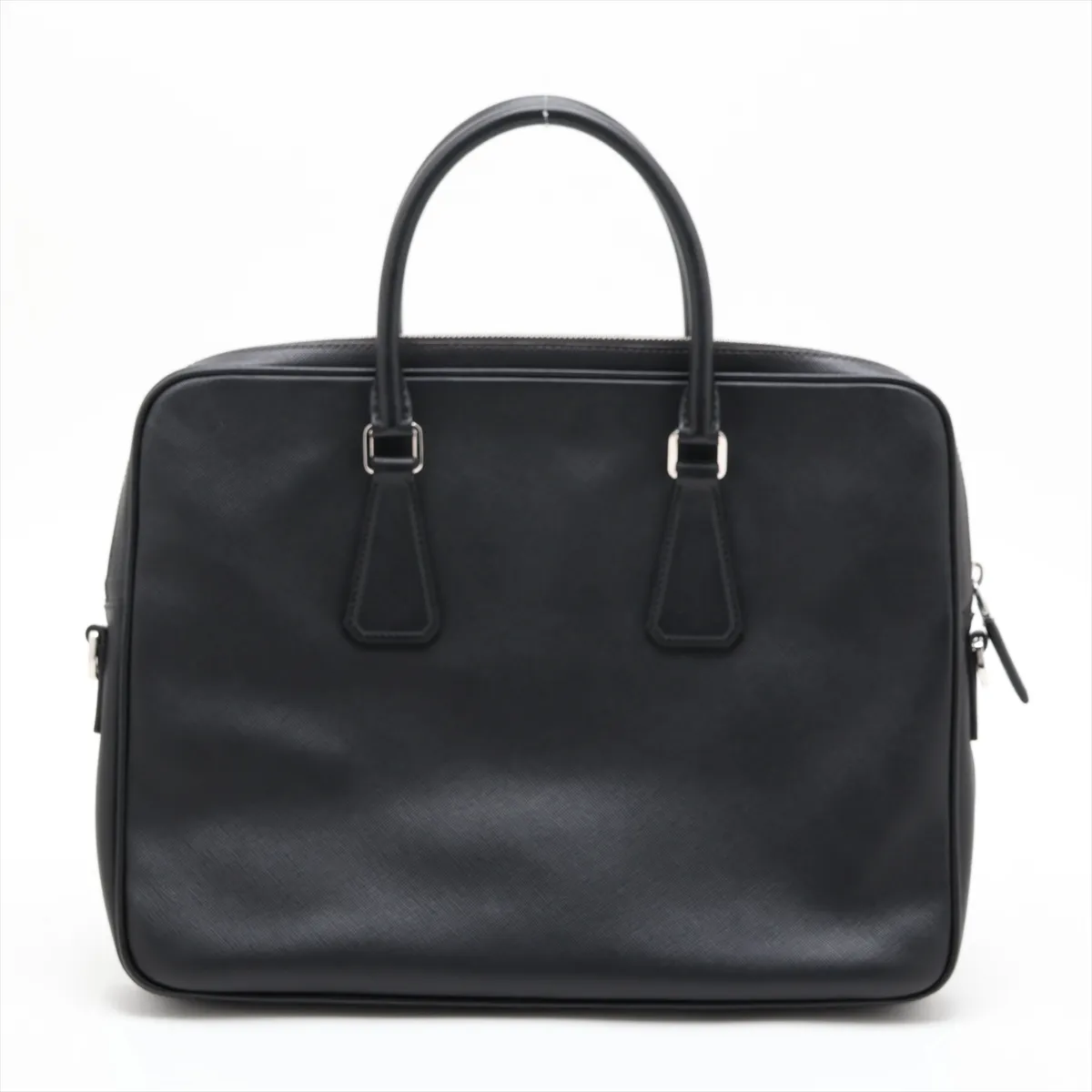 Saffiano Travel 2VE368 Leather 2-Way Business Bag, Black, Unsigned Guarantee Card — view 2