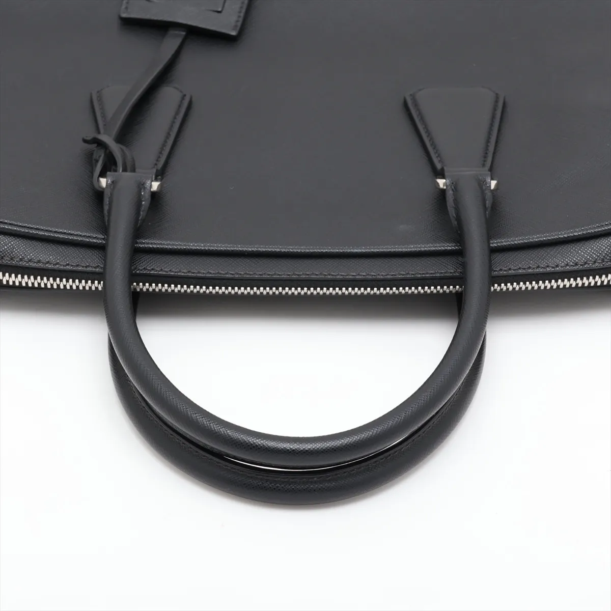 Saffiano Travel 2VE368 Leather 2-Way Business Bag, Black, Unsigned Guarantee Card — view 5