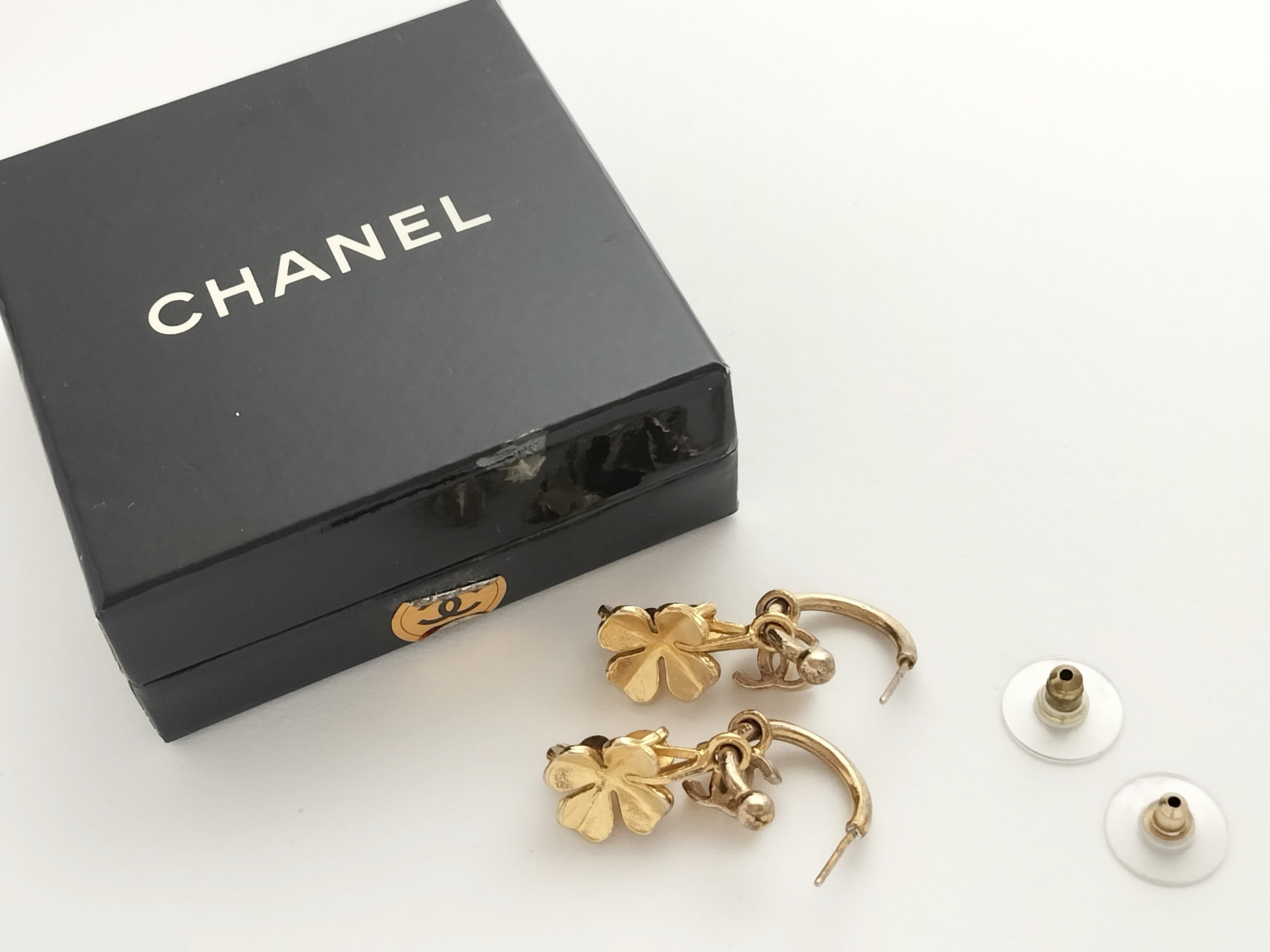 Coco Clover Gold Earrings — view 3