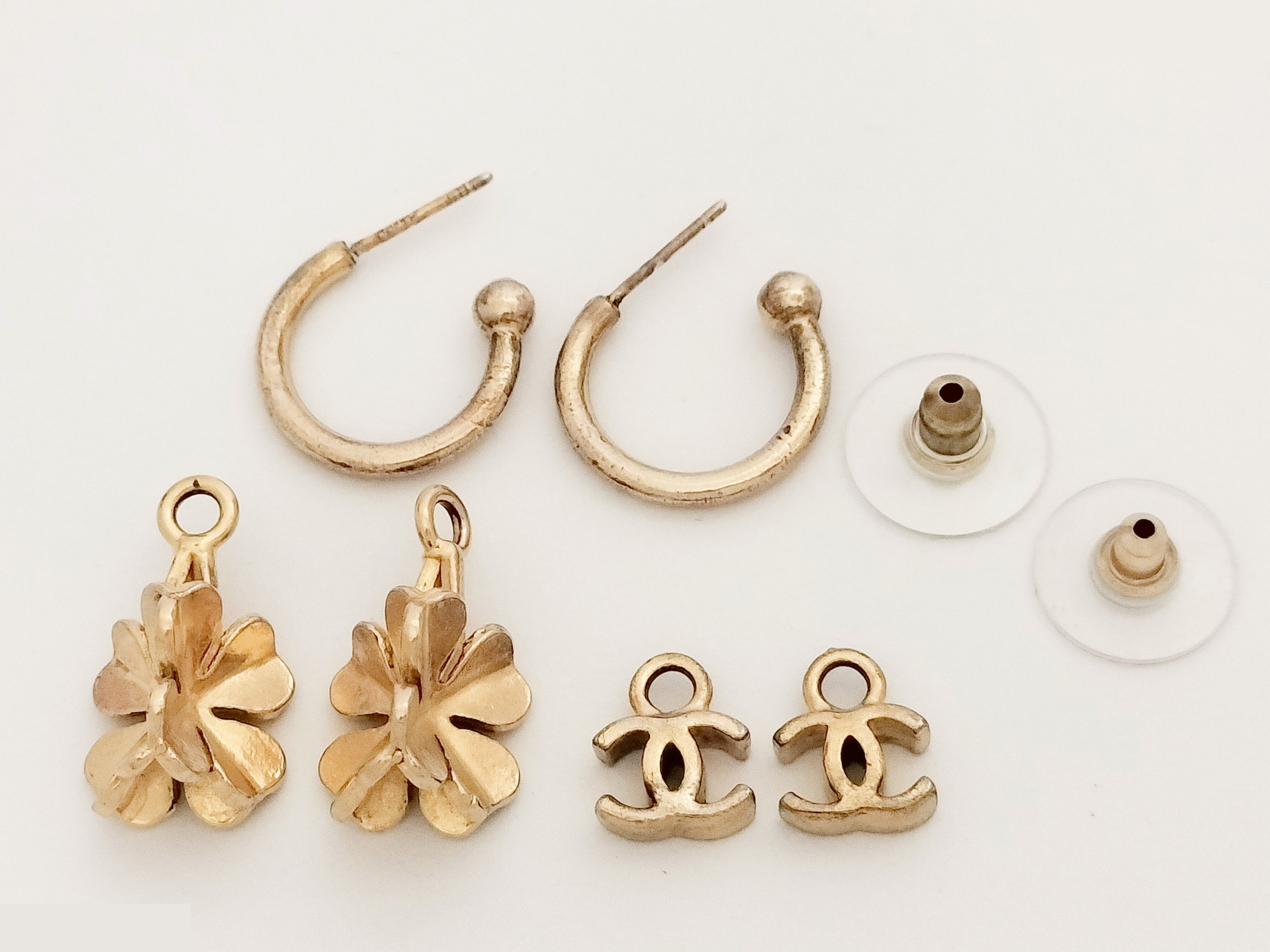 Coco Clover Gold Earrings — view 4
