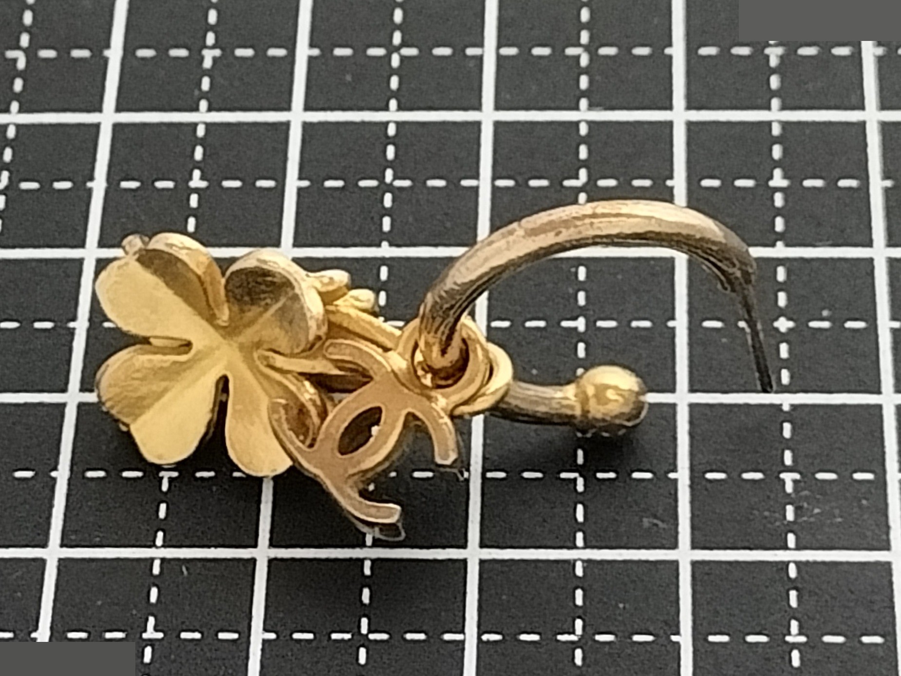 Coco Clover Gold Earrings — view 5