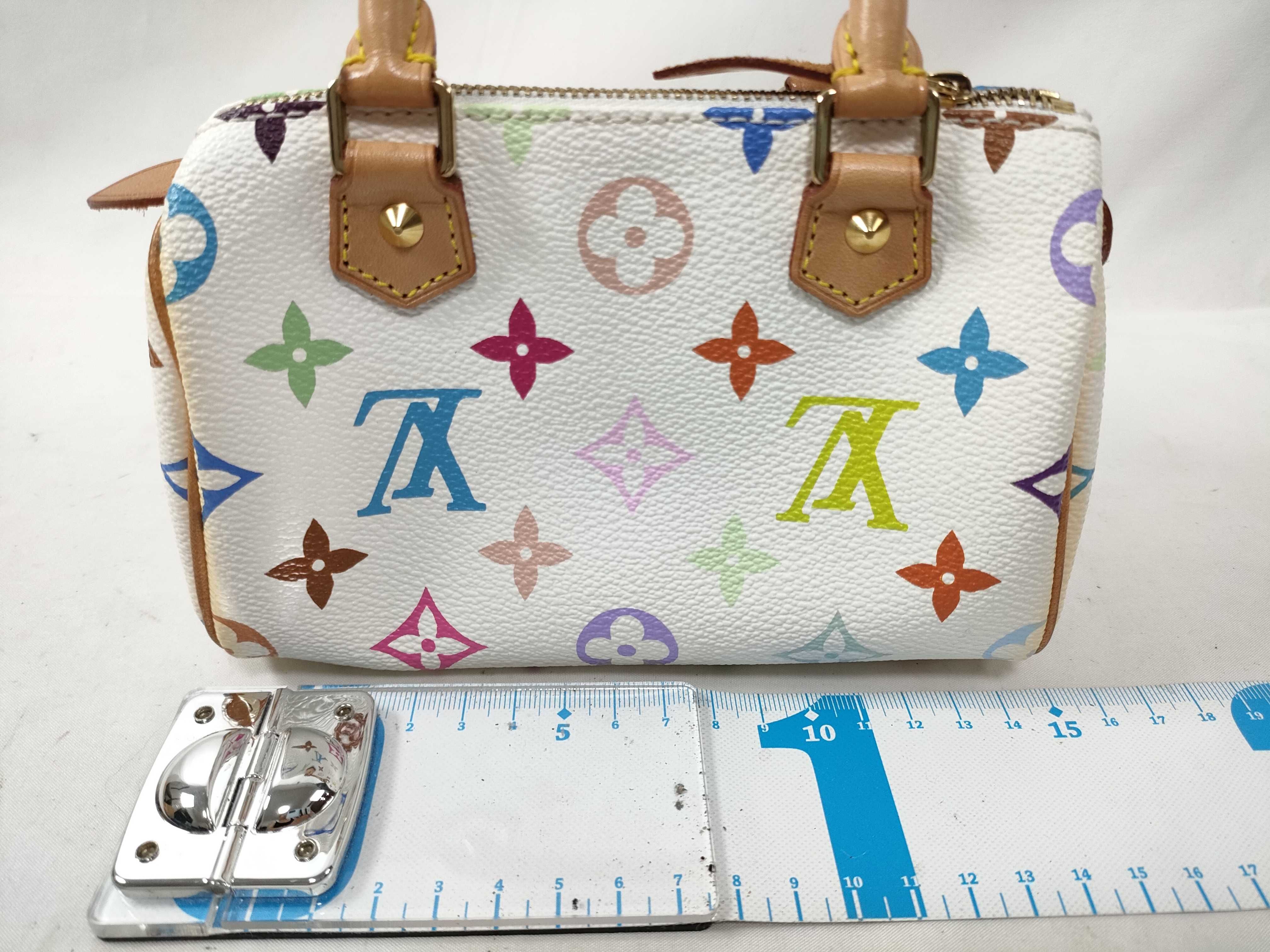 Monogram Multicolor Mini Speedy White Handbag — view 2