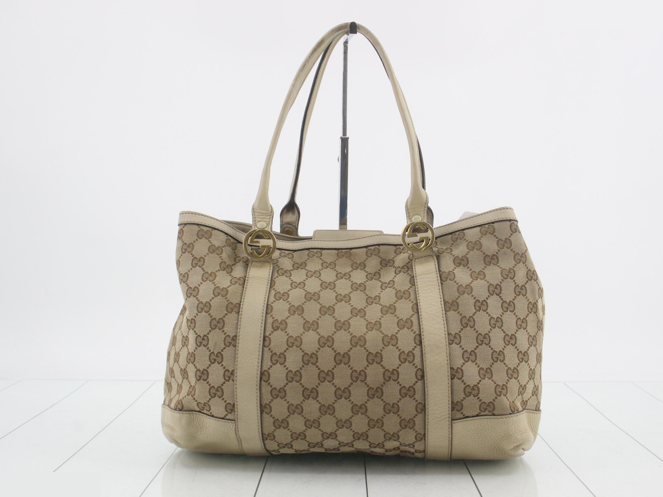 GG Canvas Handbag Interlocking