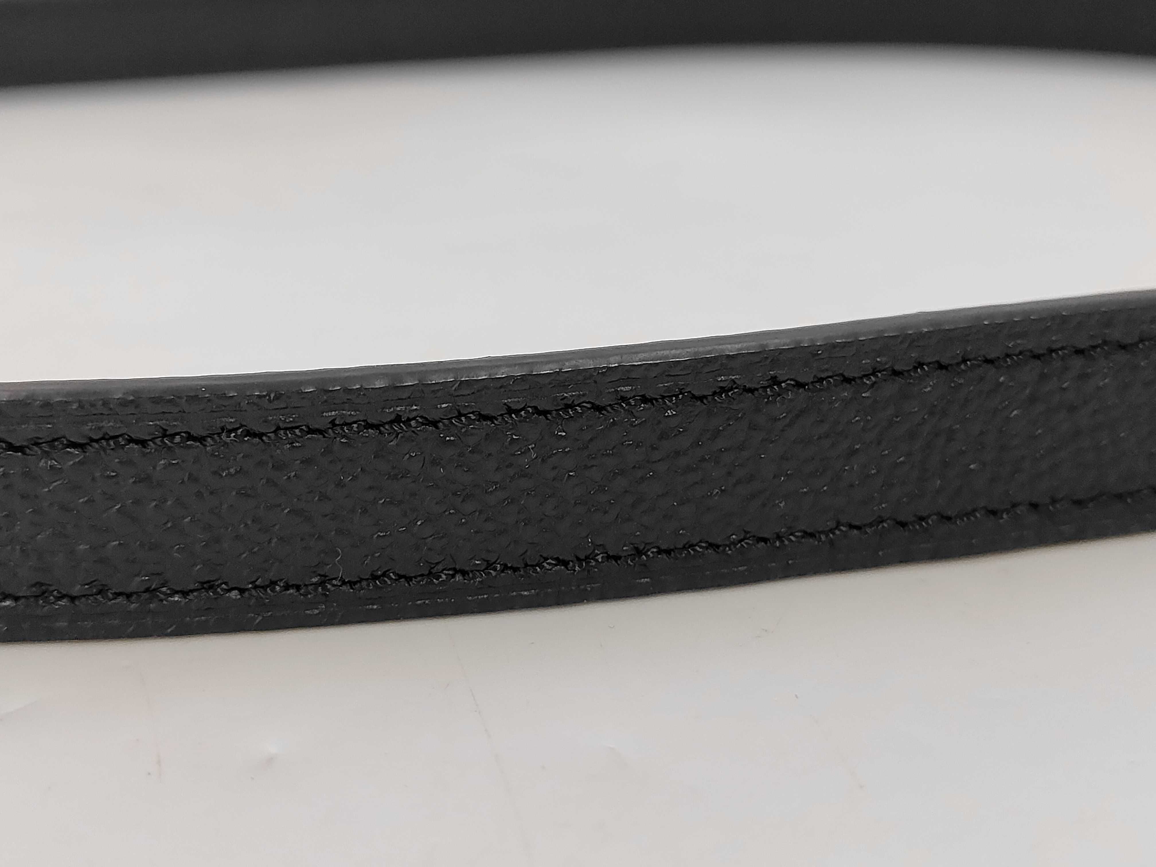 Leather Shoulder Strap, Black, with Dust Bag — view 3