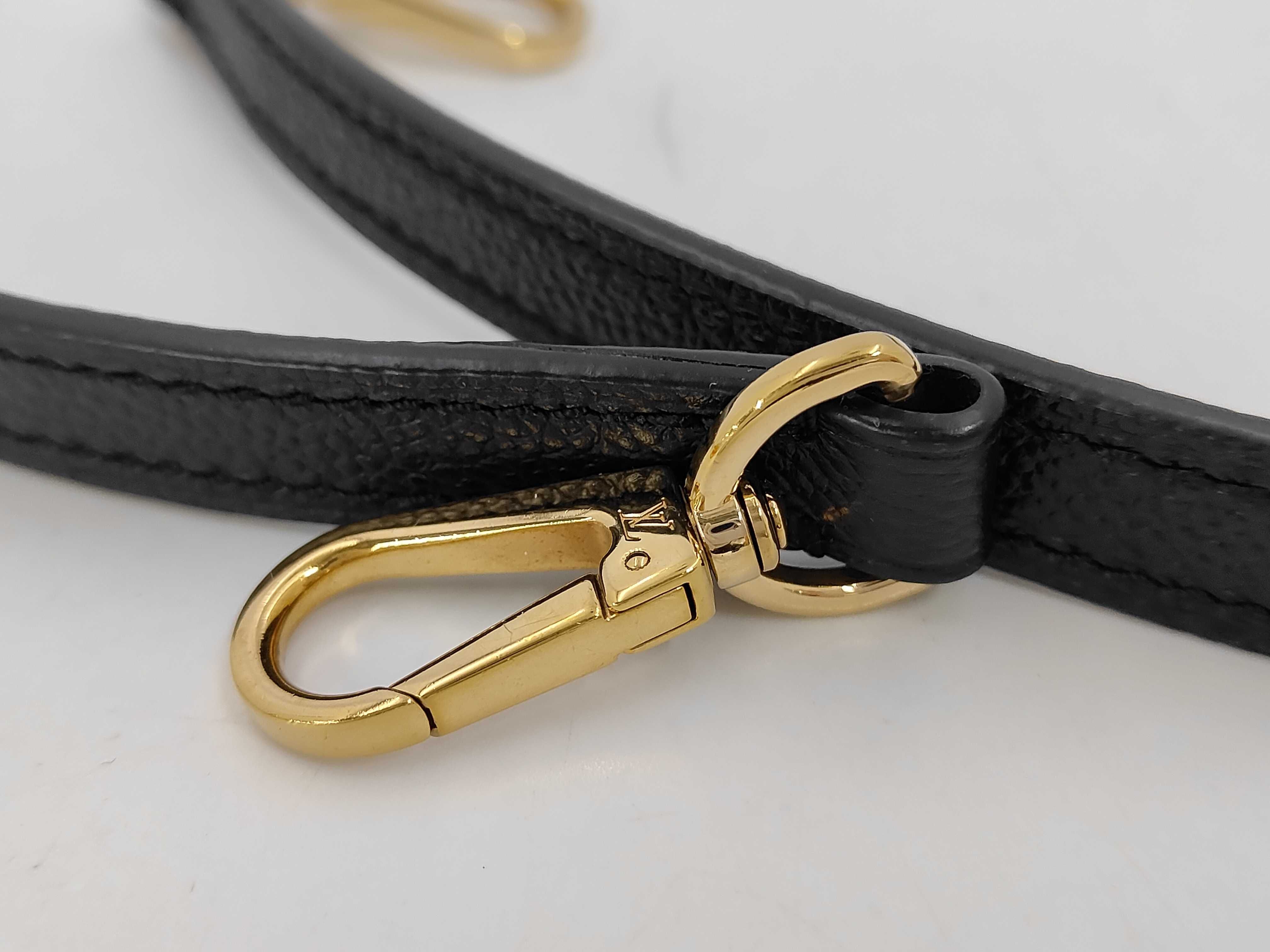 Leather Shoulder Strap, Black, with Dust Bag — view 5