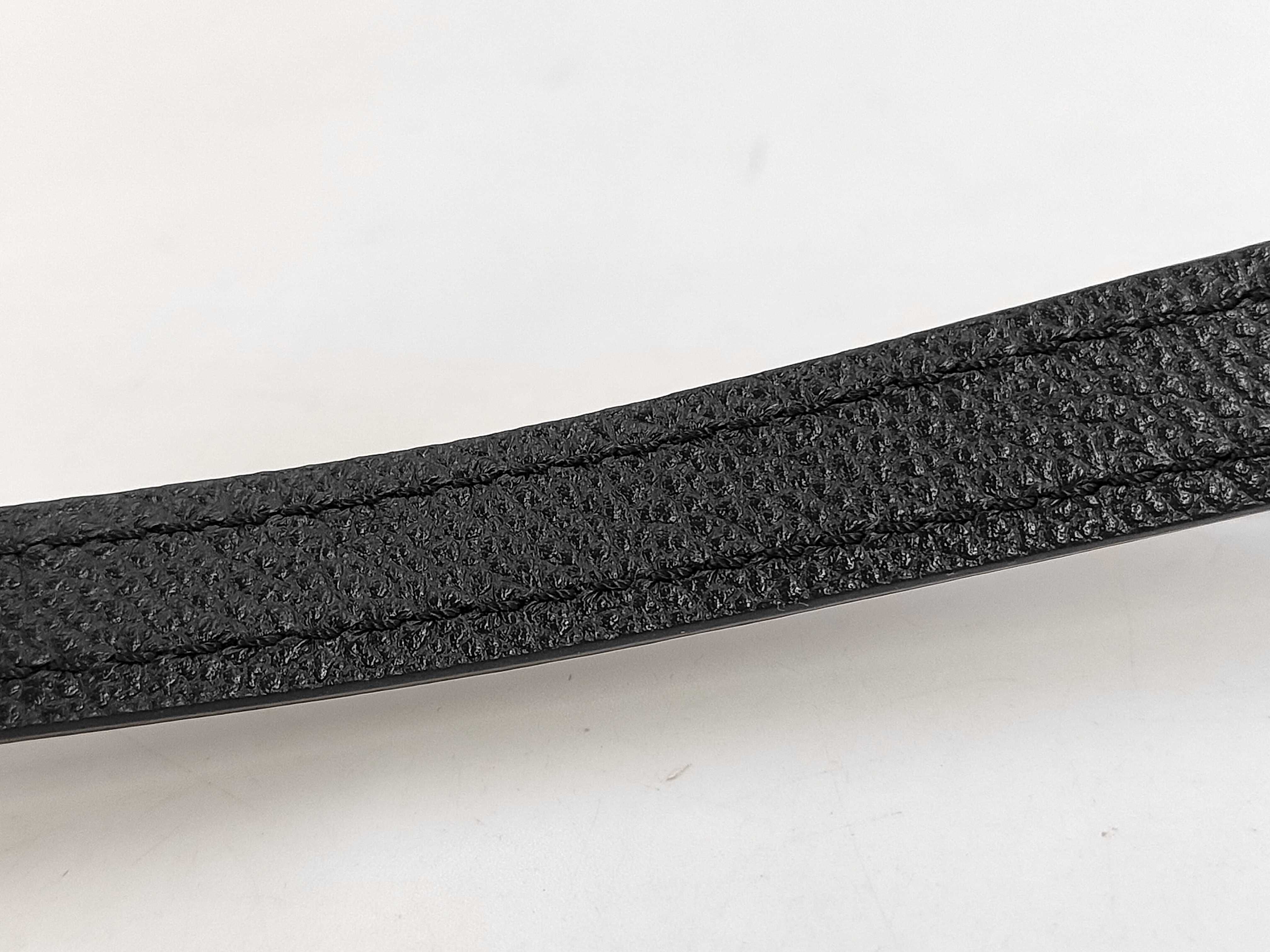 Leather Shoulder Strap, Black, with Dust Bag — view 6