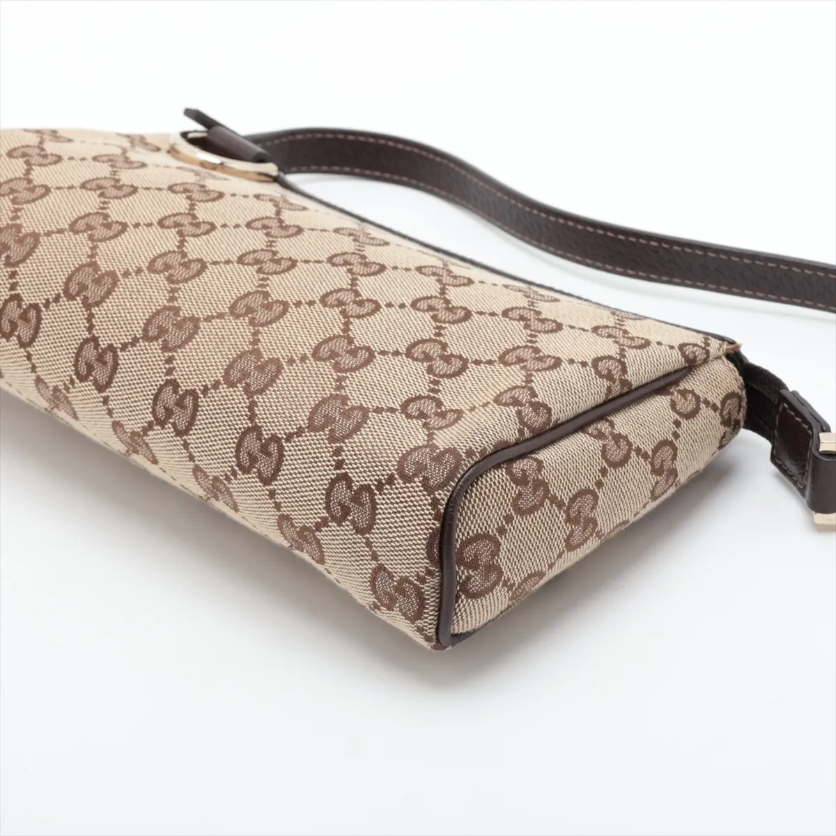 GG Canvas 145750 Canvas Handbag Beige x Brown — view 3