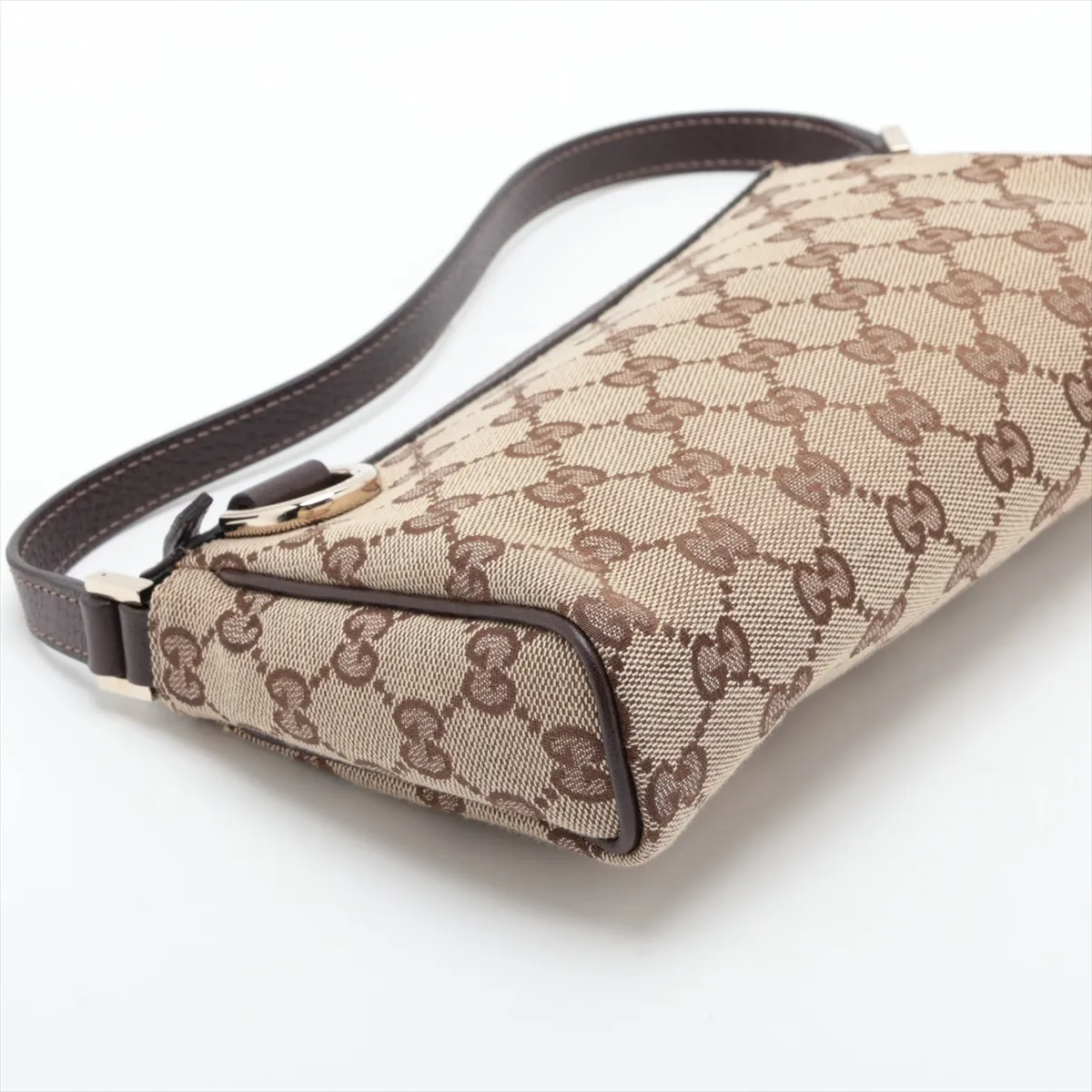 GG Canvas 145750 Canvas Handbag Beige x Brown — view 4