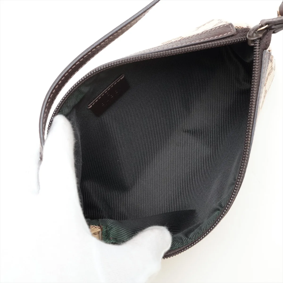 GG Canvas 145750 Canvas Handbag Beige x Brown — view 7