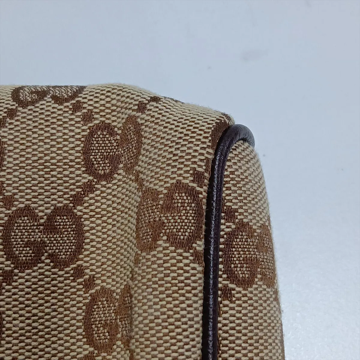 GG Canvas 145750 Canvas Handbag Beige x Brown — view 9