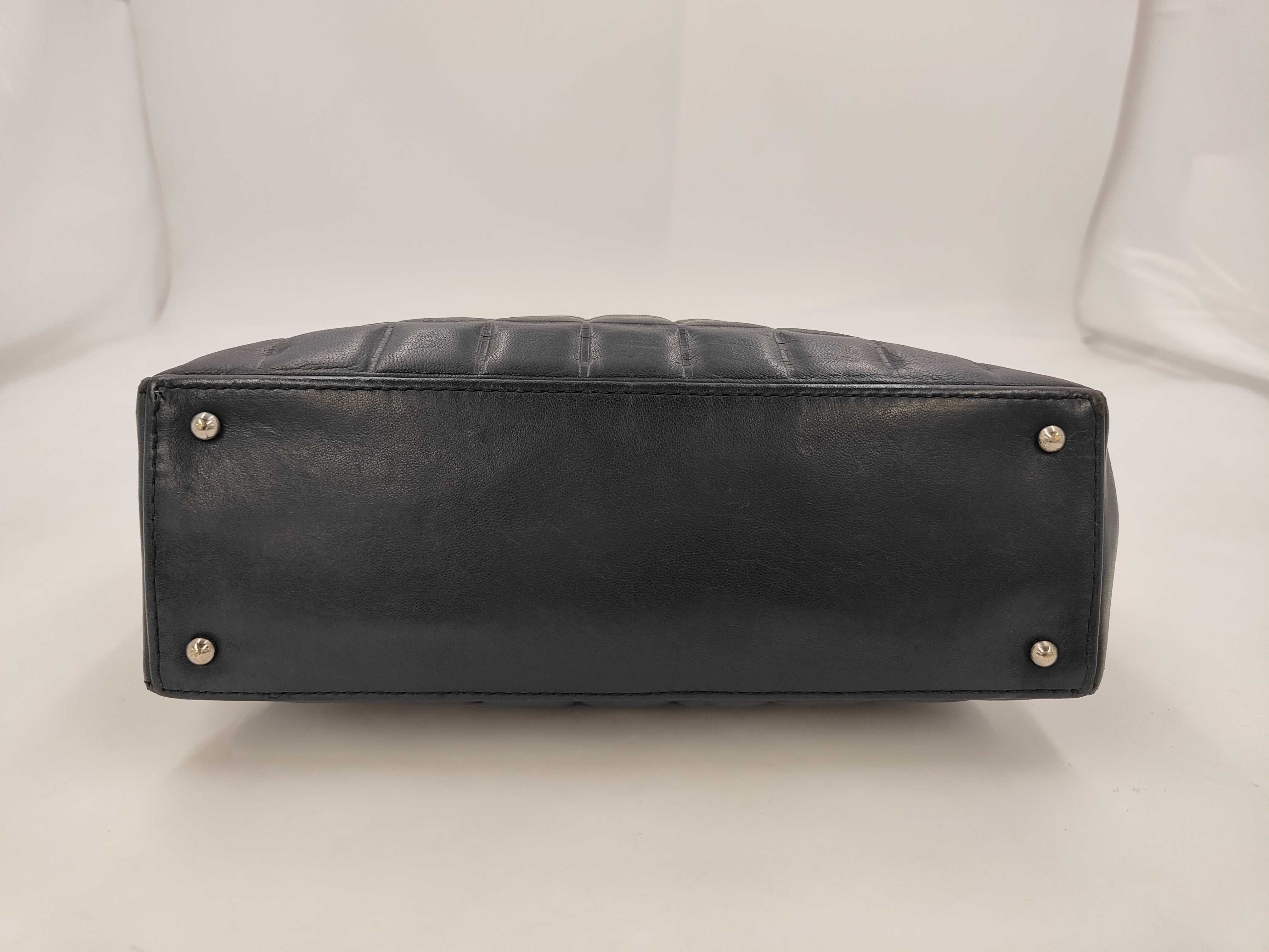 Chocolate Bar Lambskin Tote Bag — view 4