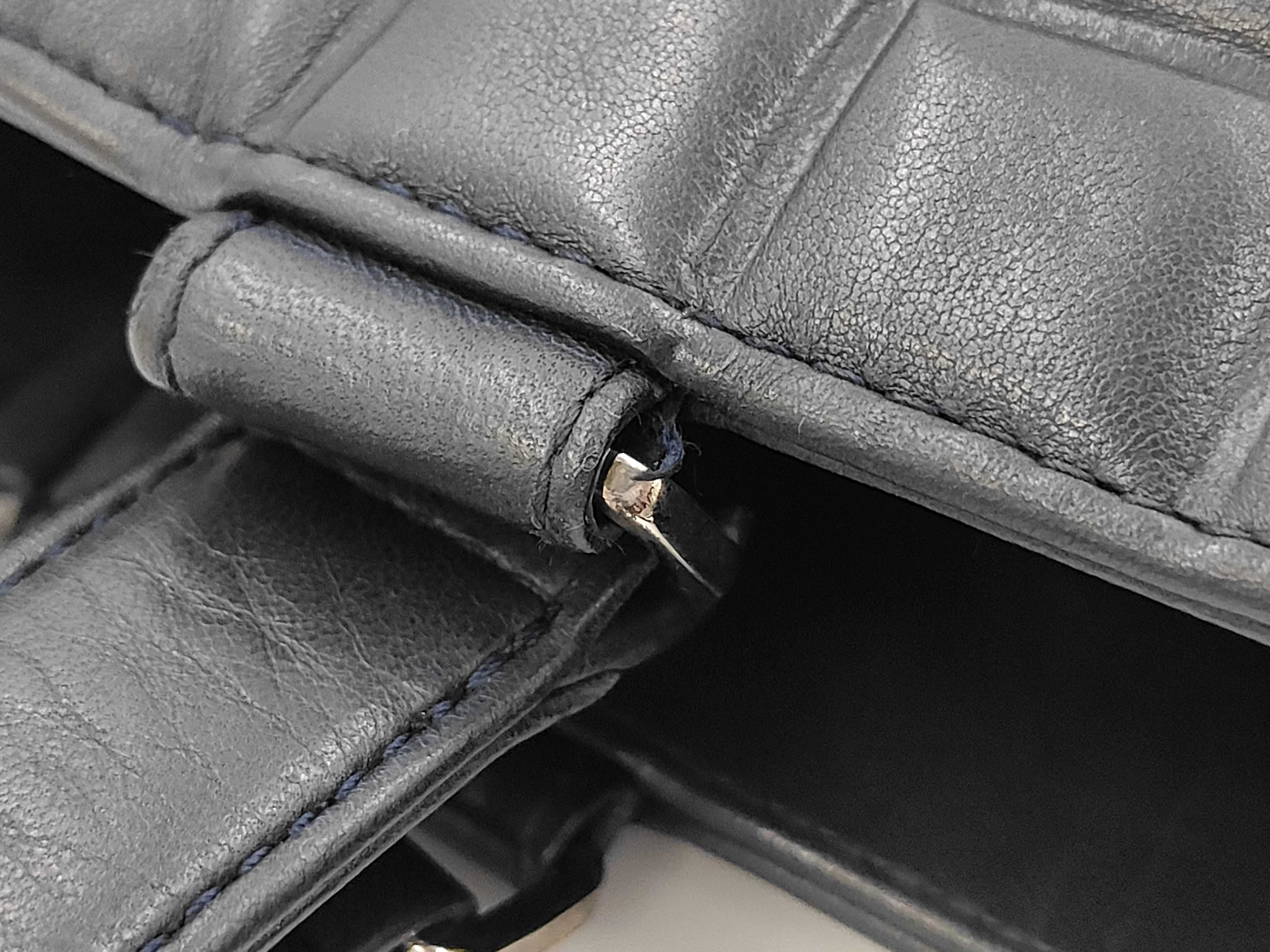 Chocolate Bar Lambskin Tote Bag — view 7
