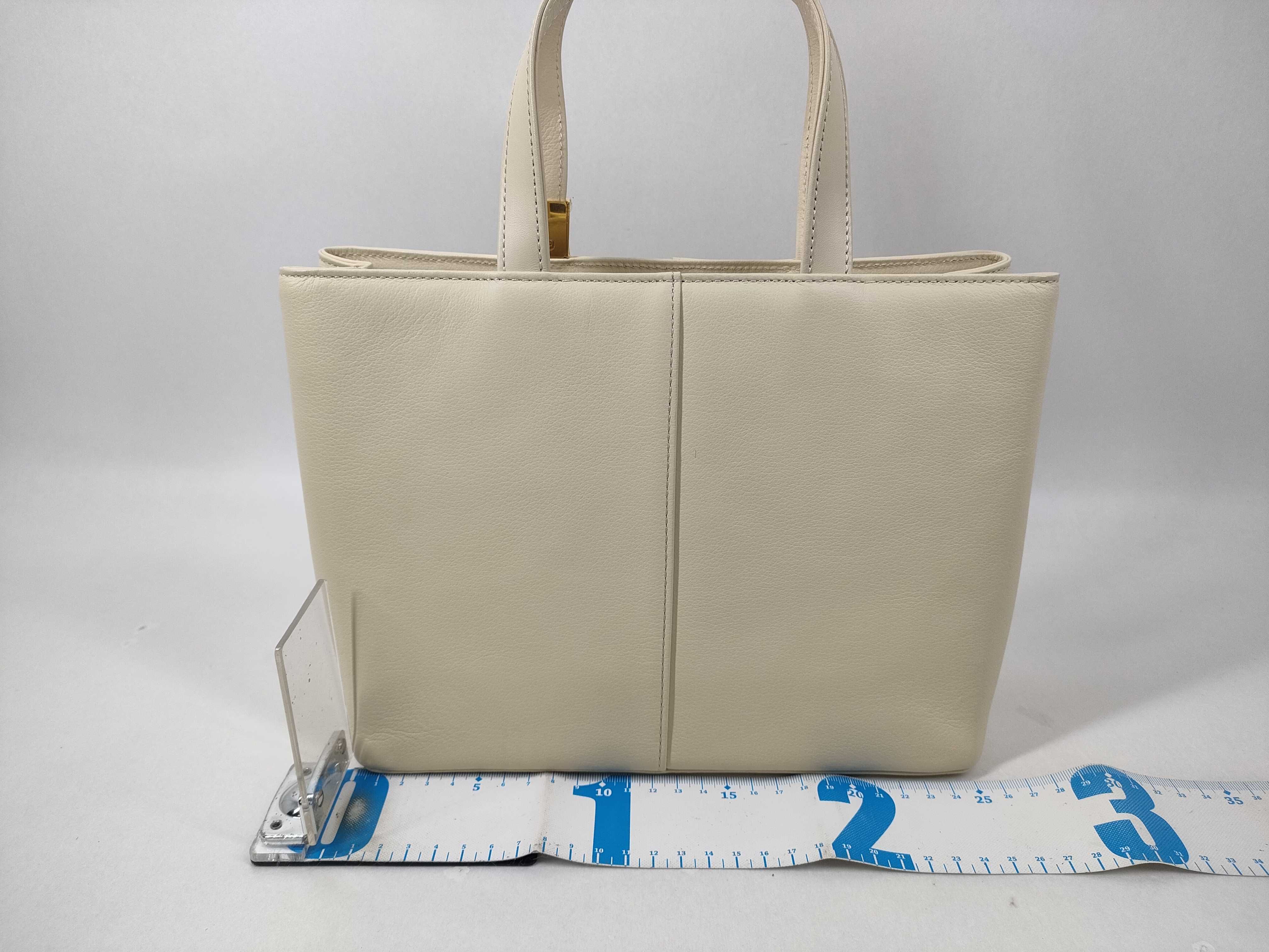 Leather Handbag, White Handbag — view 2