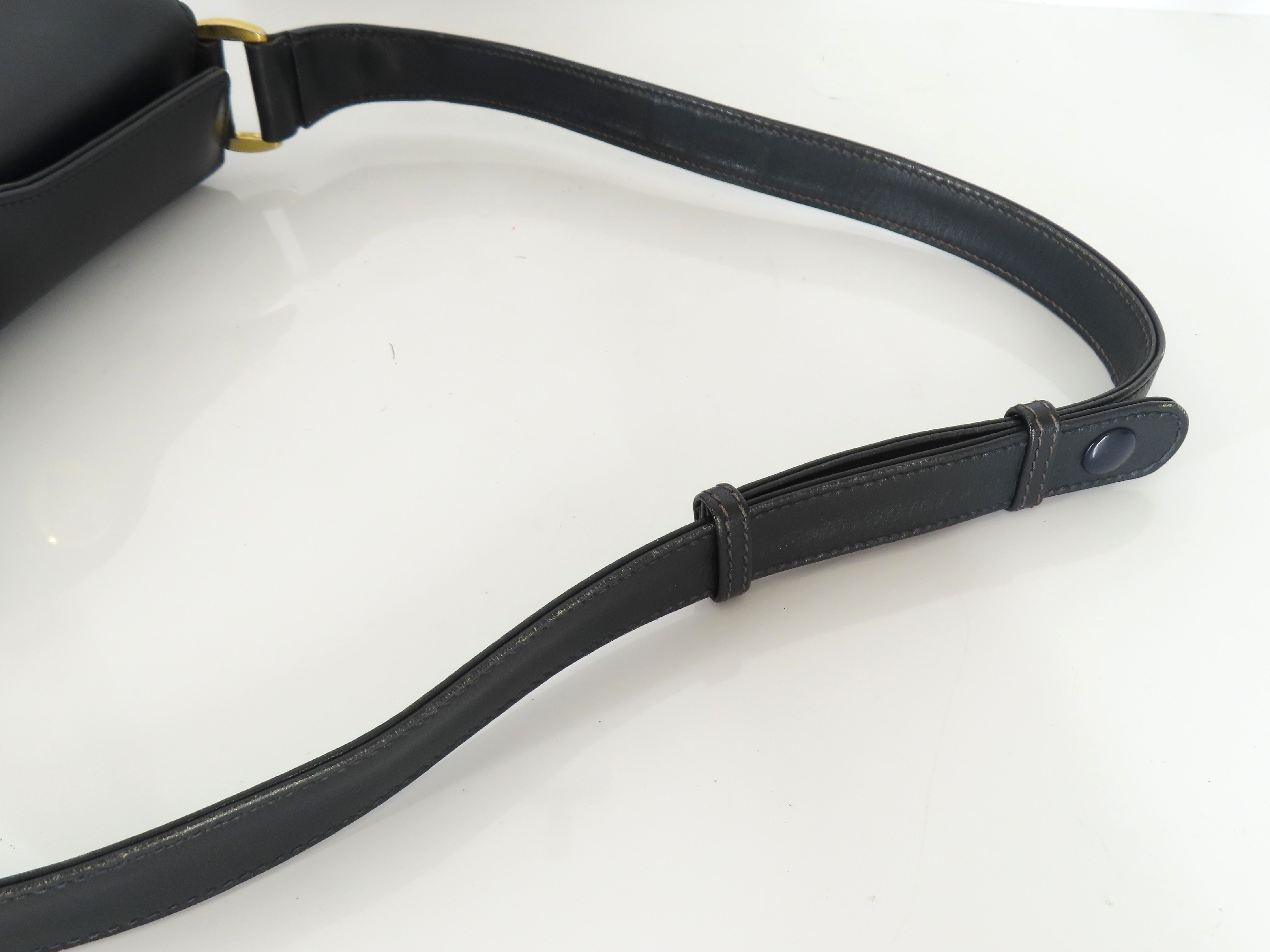 Turnlock Leather Shoulder Bag — view 3