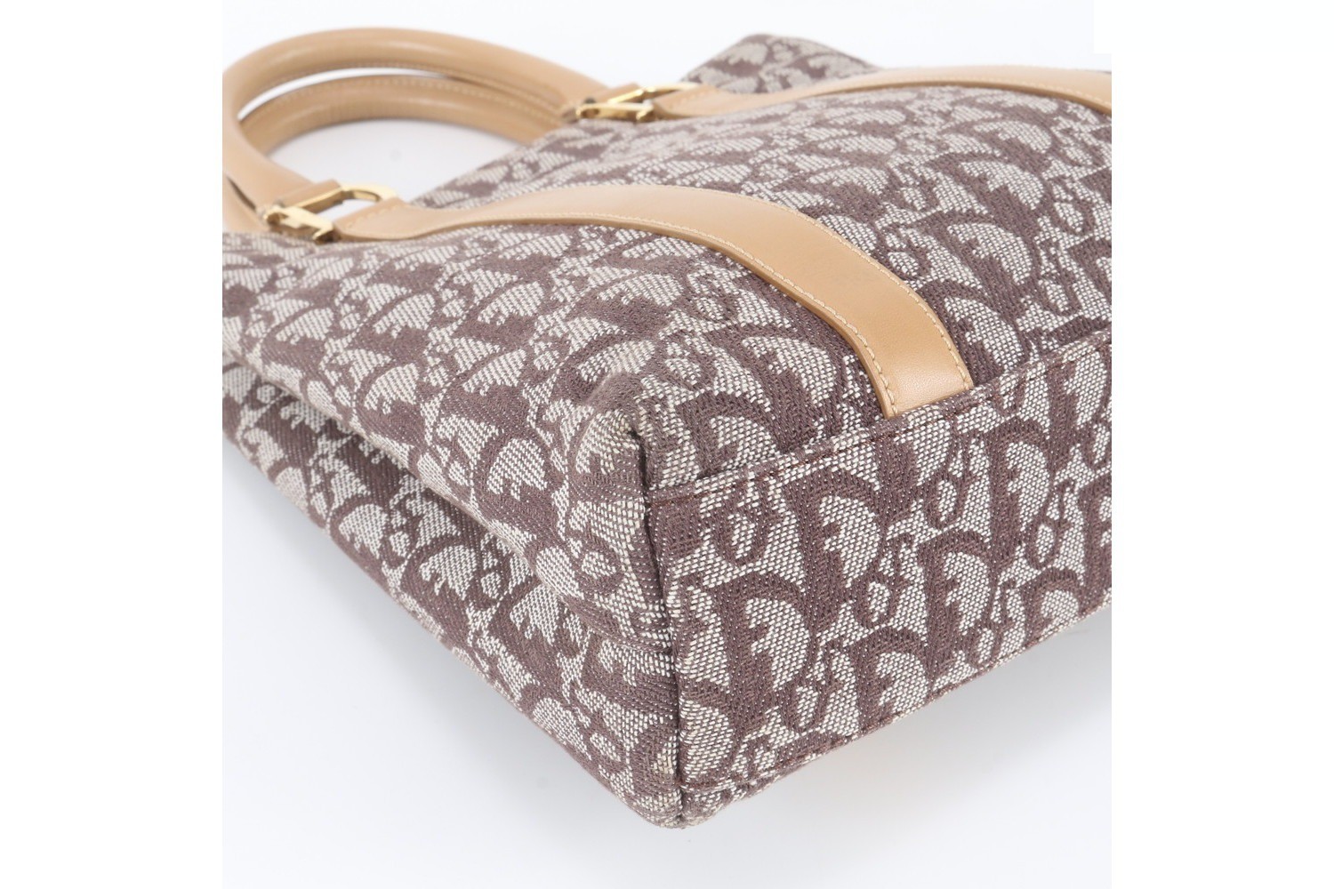 Trotter Leather Canvas Handbag — view 4