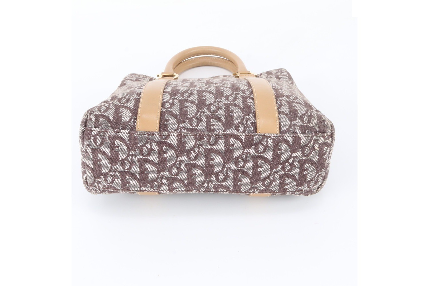 Trotter Leather Canvas Handbag — view 6
