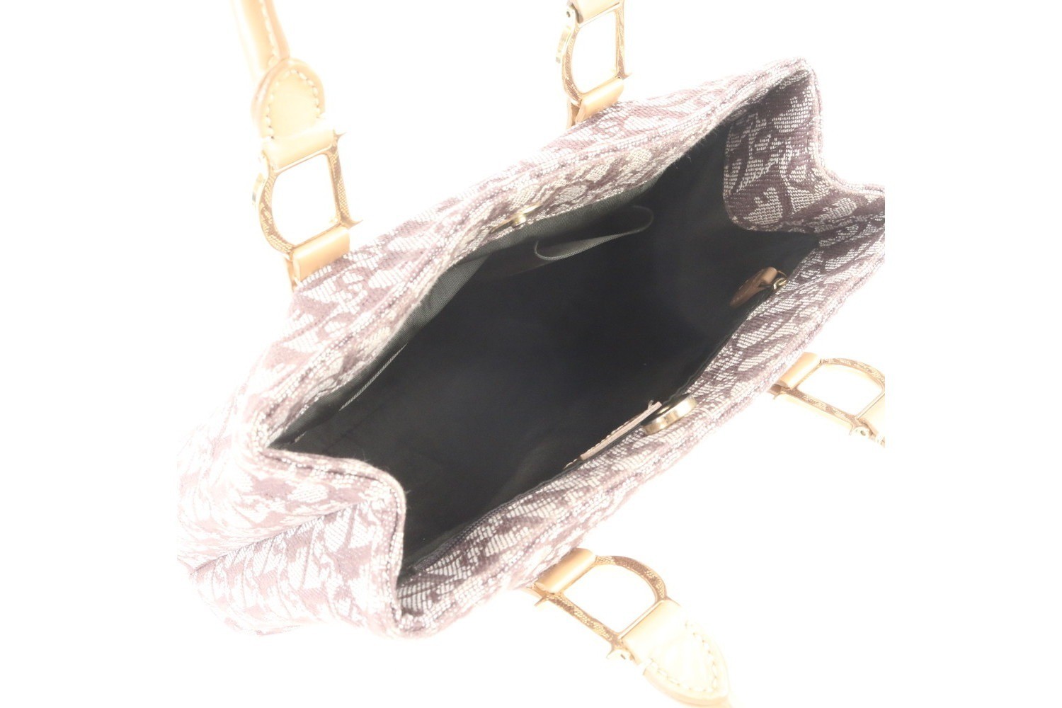 Trotter Leather Canvas Handbag — view 7