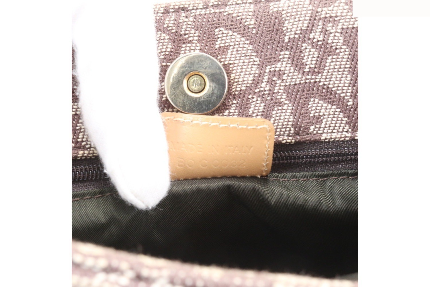 Trotter Leather Canvas Handbag — view 9