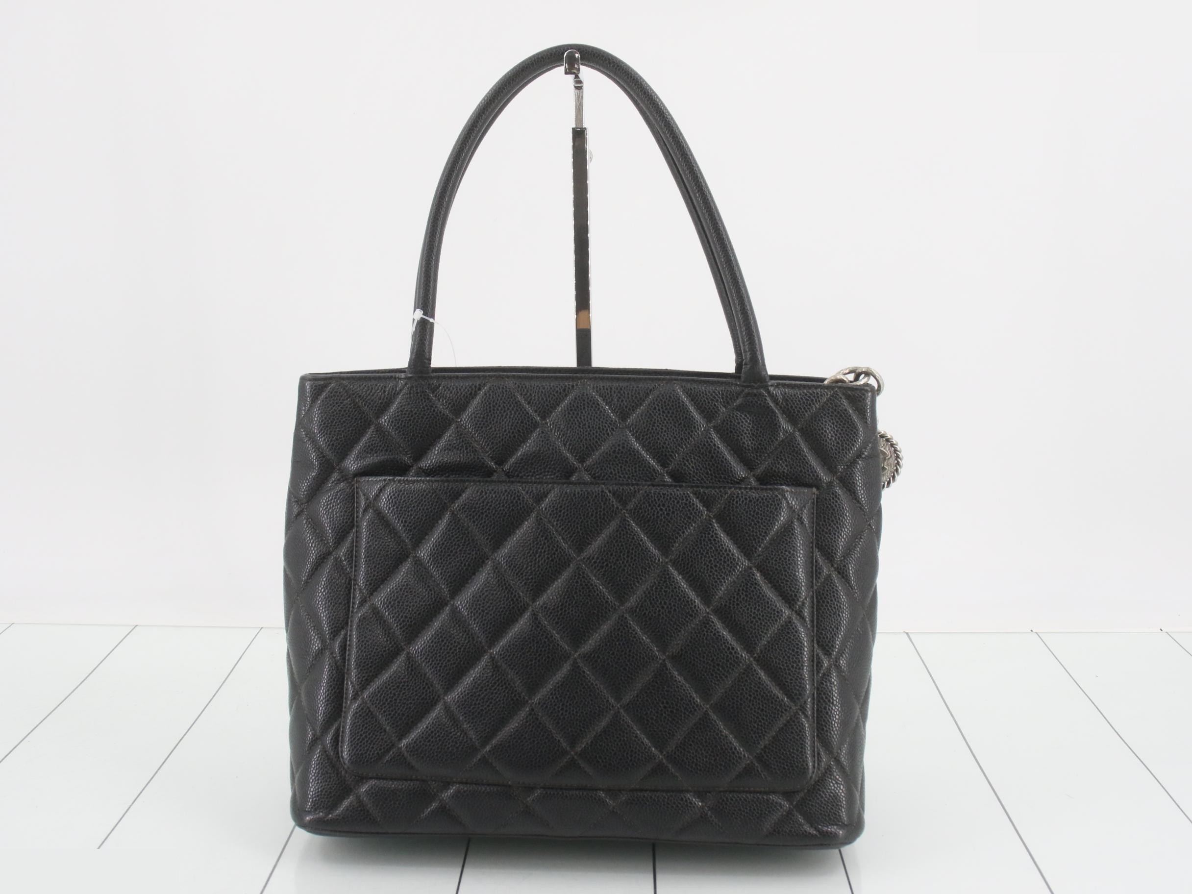 Matelassé Reissue Tote Bag, Caviar Leather — view 2