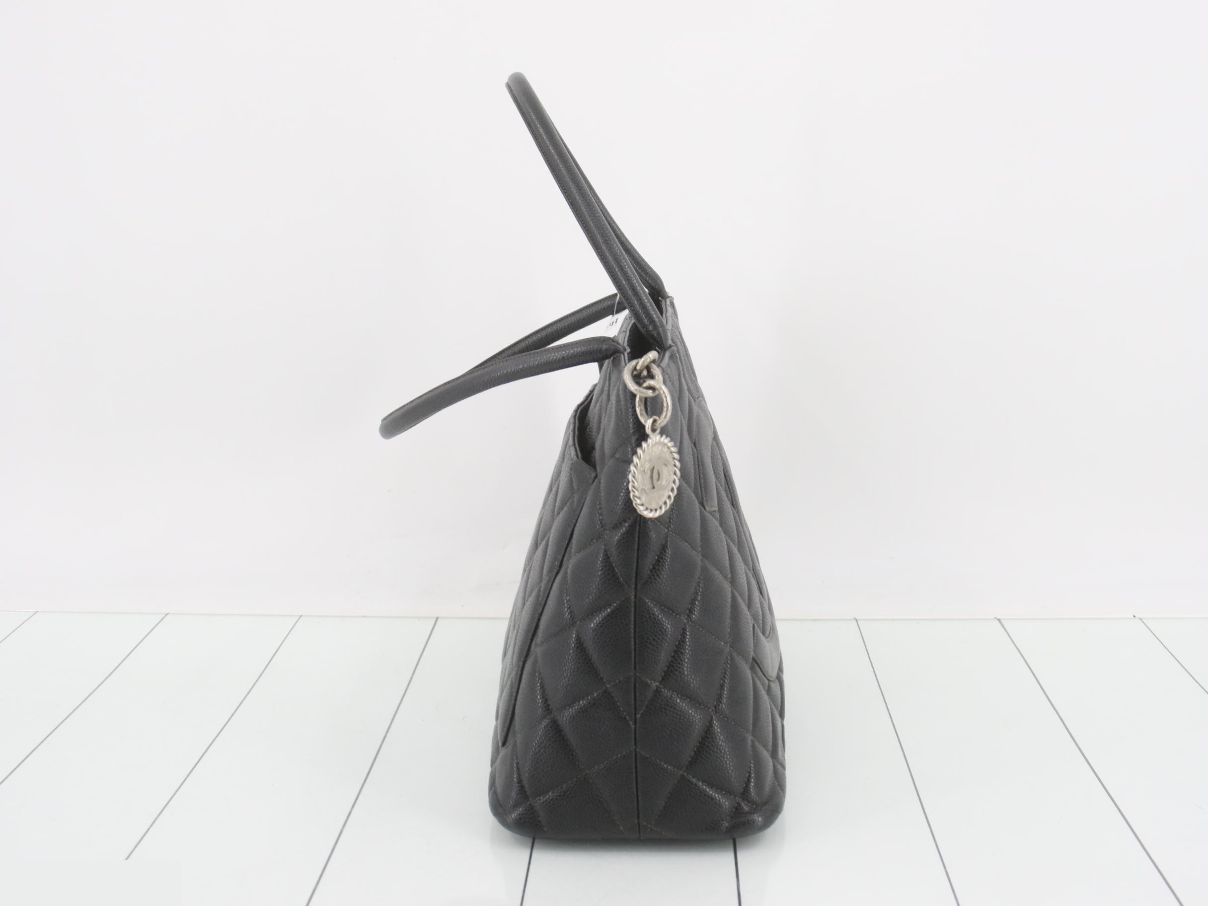 Matelassé Reissue Tote Bag, Caviar Leather — view 4