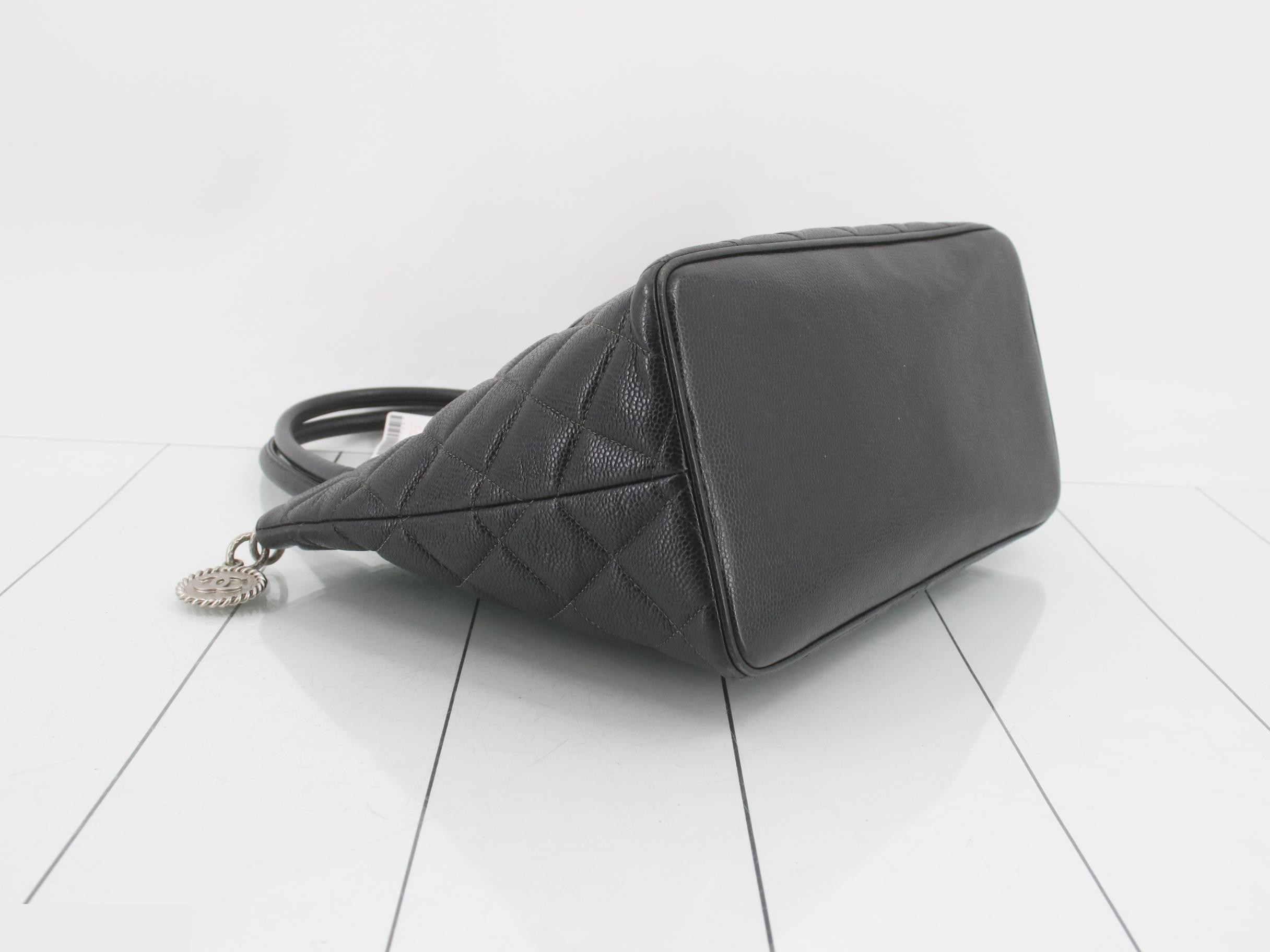 Matelassé Reissue Tote Bag, Caviar Leather — view 5