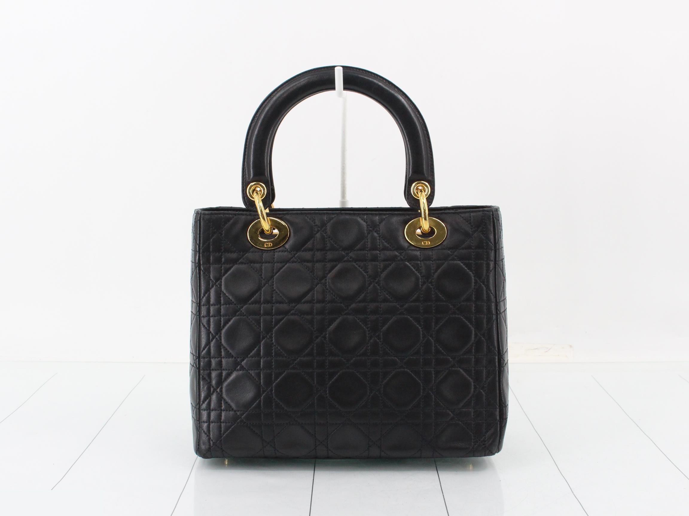 Lady Dior Cannage Shoulder Bag — view 2